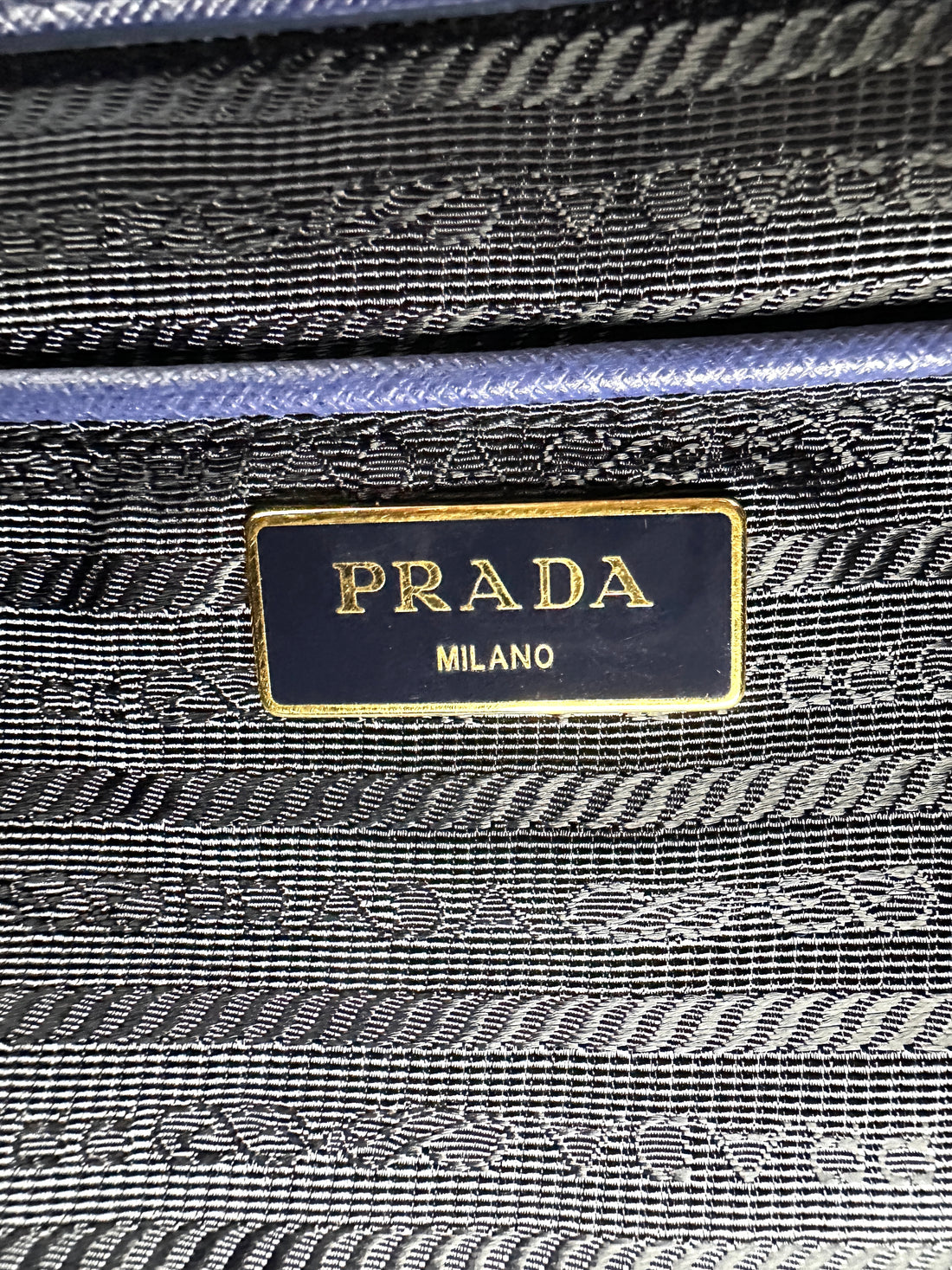 Prada Galleria Navy Saffiano Leather Large Size Handle Bag PR256