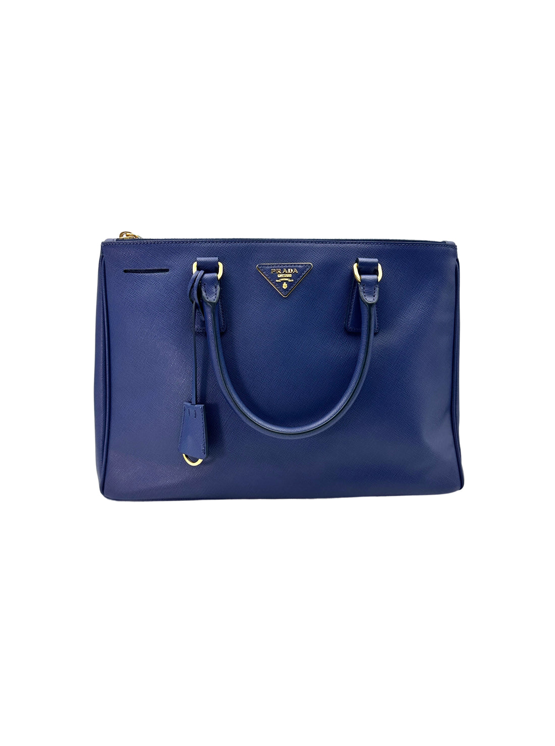 Prada Galleria Navy Saffiano Leather Large Size Handle Bag PR256