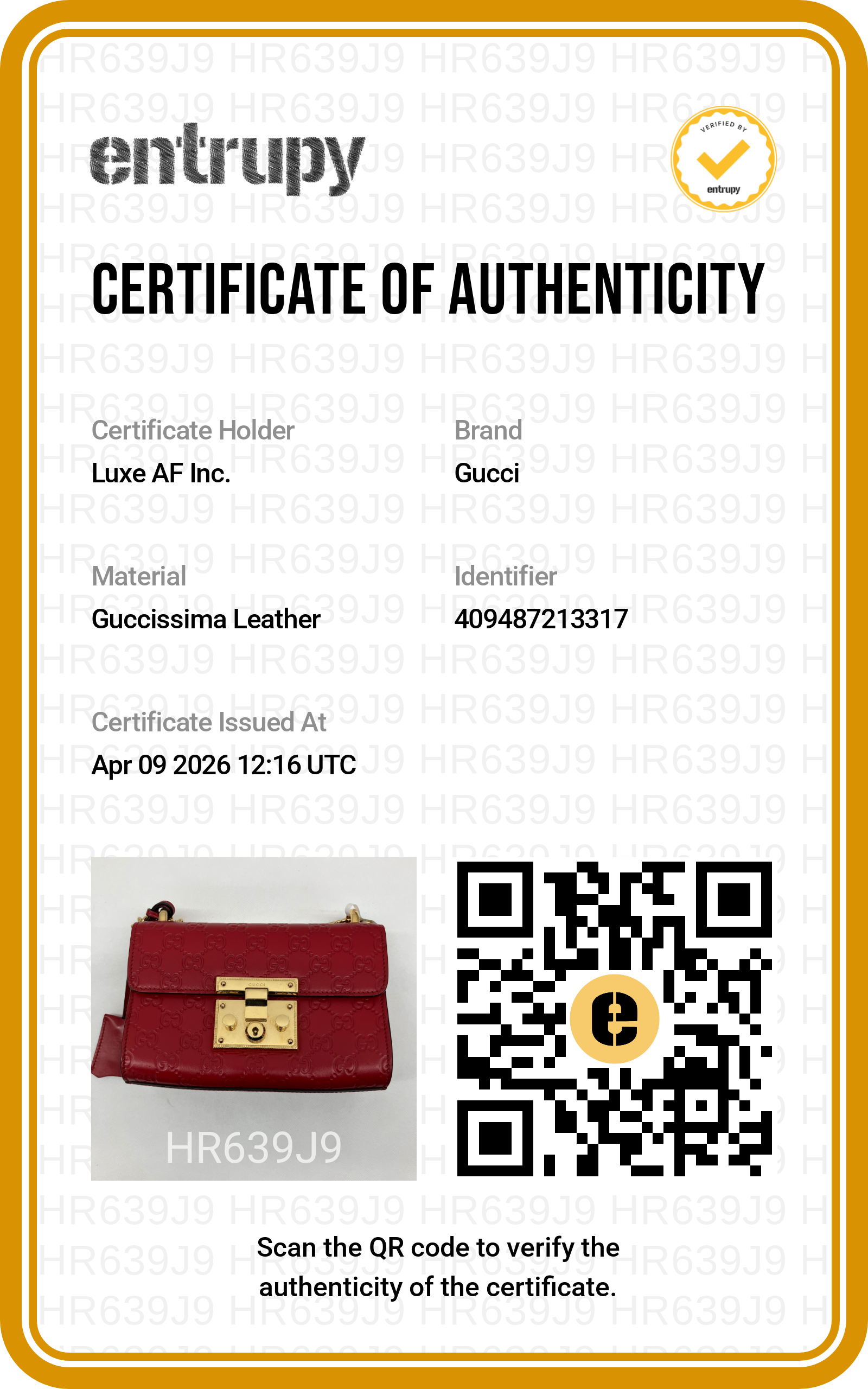 Gucci Padlock GG Guccissima Red Leather Shoulder Bag GG836