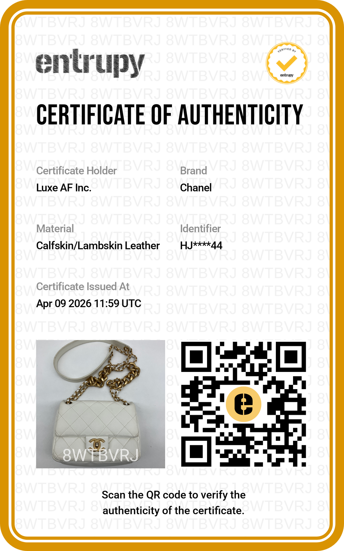 Chanel 21B White Quilted Lambskin Flap Bag With Gold Hardware(HJ***44) CC1735