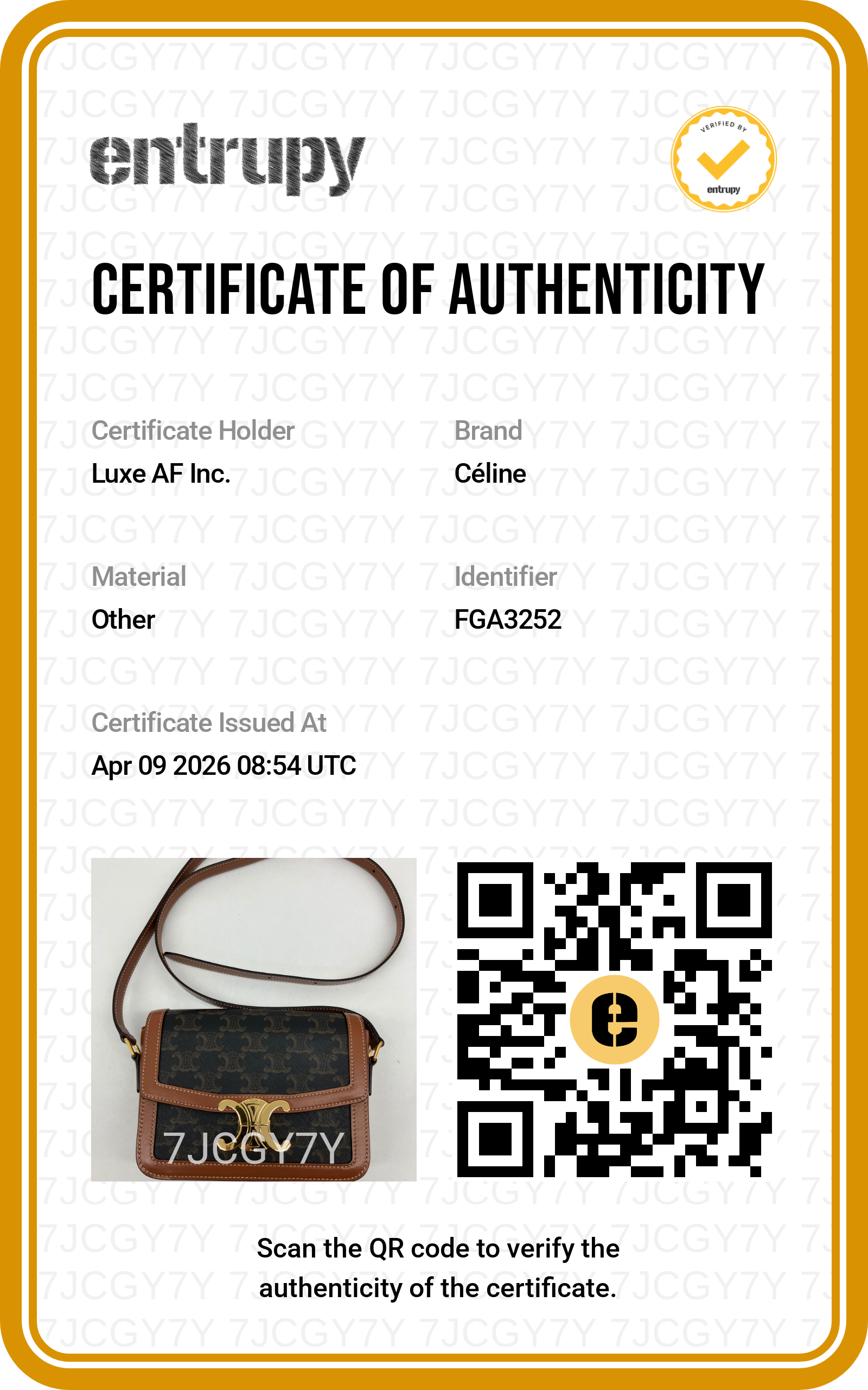 Celine Teen Triomphe Brown Triomphe Canvas Shoulder Bag CED260422