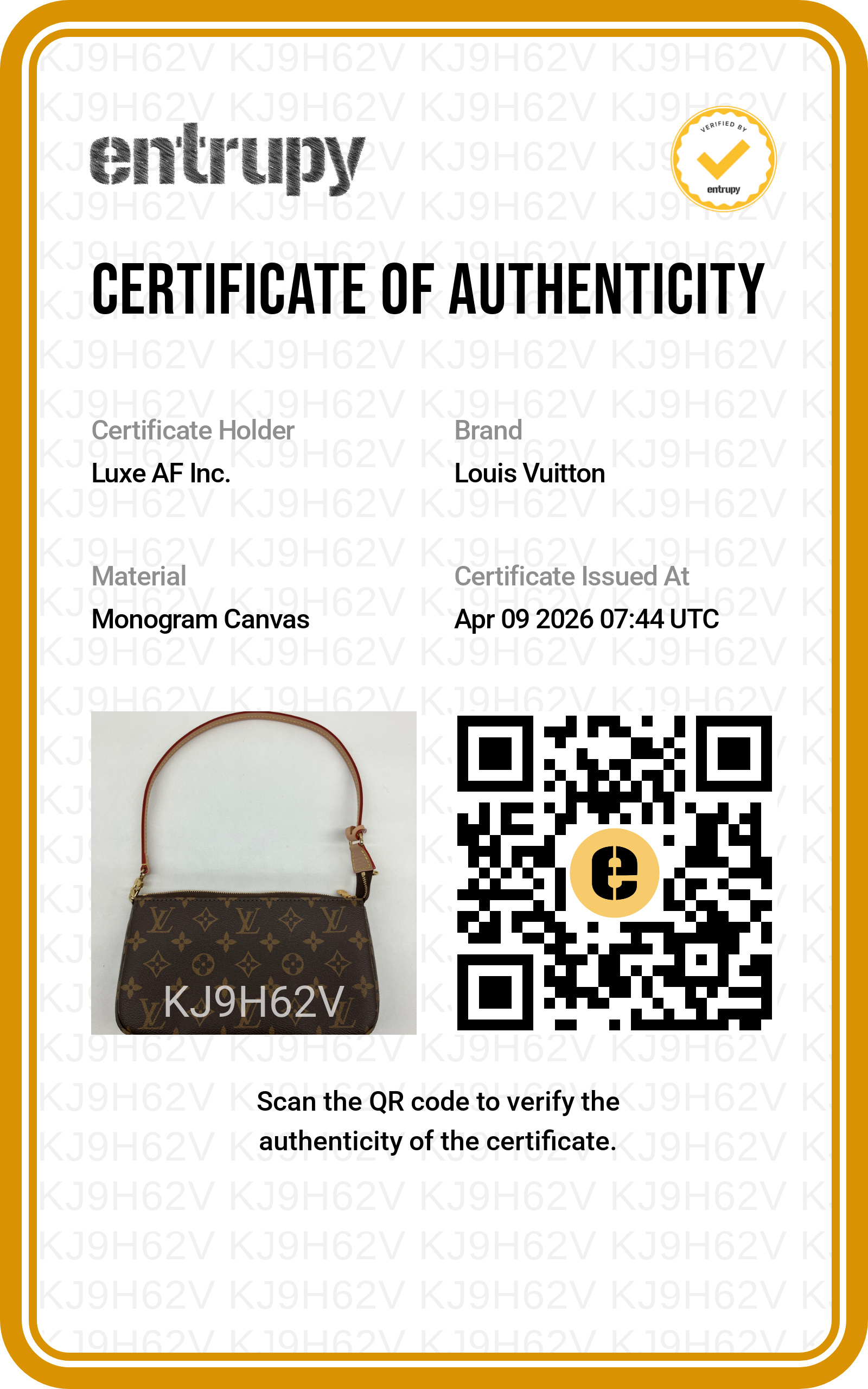 Louis Vuitton Monogram Canvas Pochette Accessoires LV2409