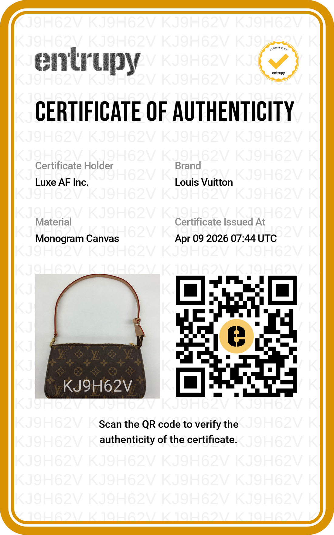 Louis Vuitton Monogram Canvas Pochette Accessoires LV2409