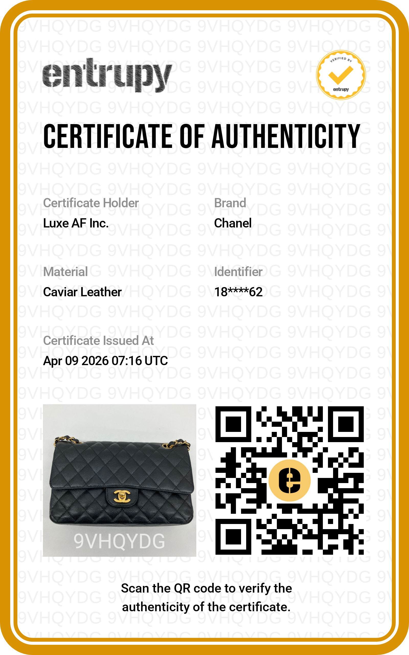 Chanel Classic Flap Black Quilted Calfskin Medium Size Shoulder Bag With Gold Hardware(18***62) CC1740