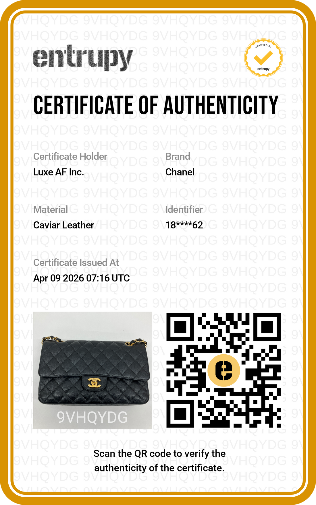 Chanel Classic Flap Black Quilted Calfskin Medium Size Shoulder Bag With Gold Hardware(18***62) CC1740