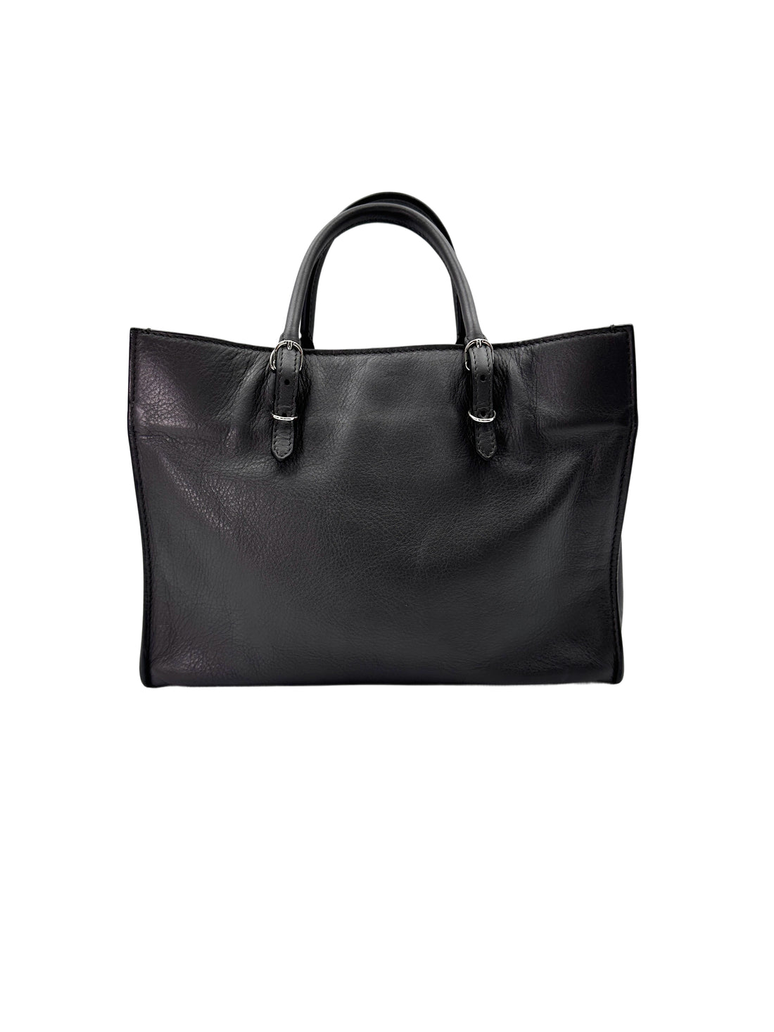 Balenciaga Papier A6 Grey Leather Handle Bag BB62