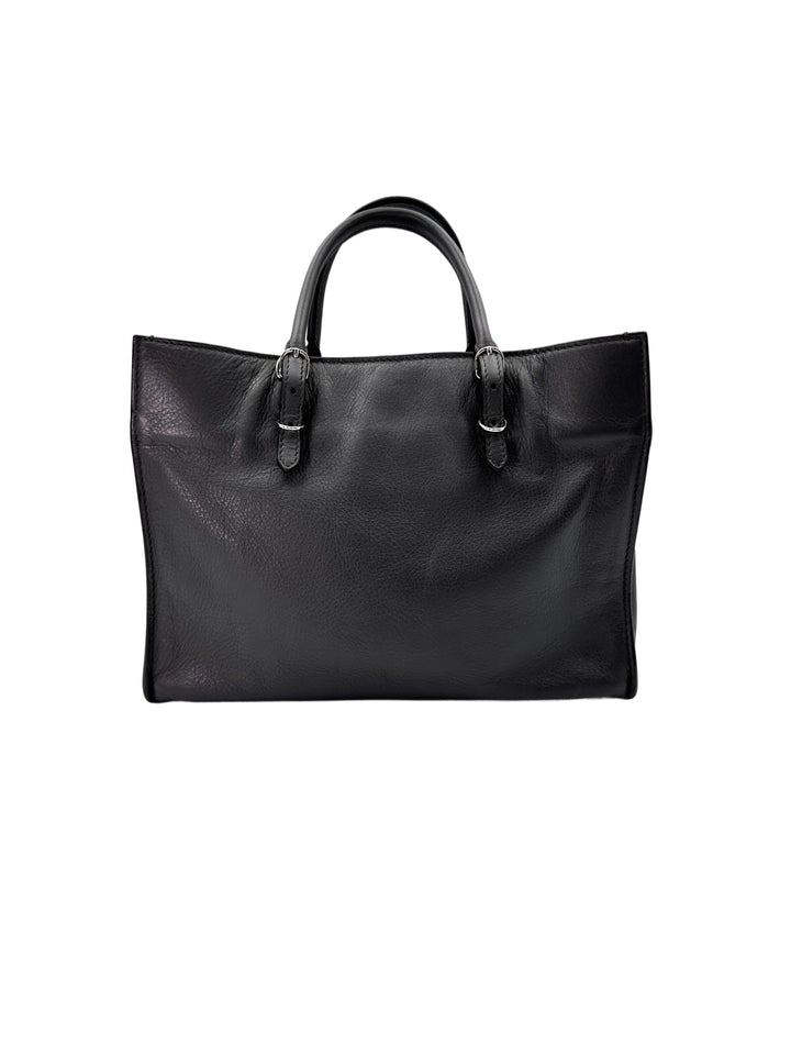 Balenciaga Papier A6 Grey Leather Handle Bag BB62