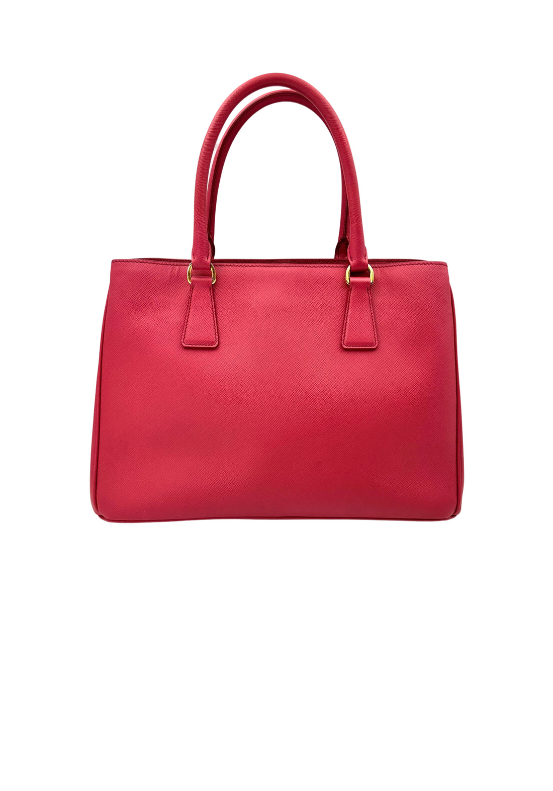 Prada Galleria Red Saffiano Lux Leather Handle Bag PR259