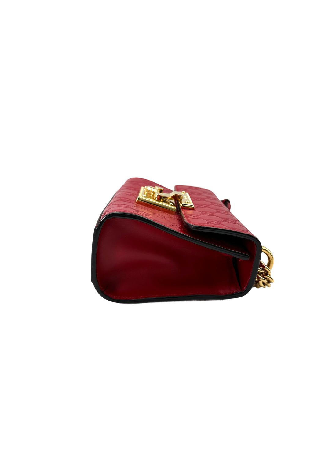 Gucci Padlock GG Guccissima Red Leather Shoulder Bag GG836