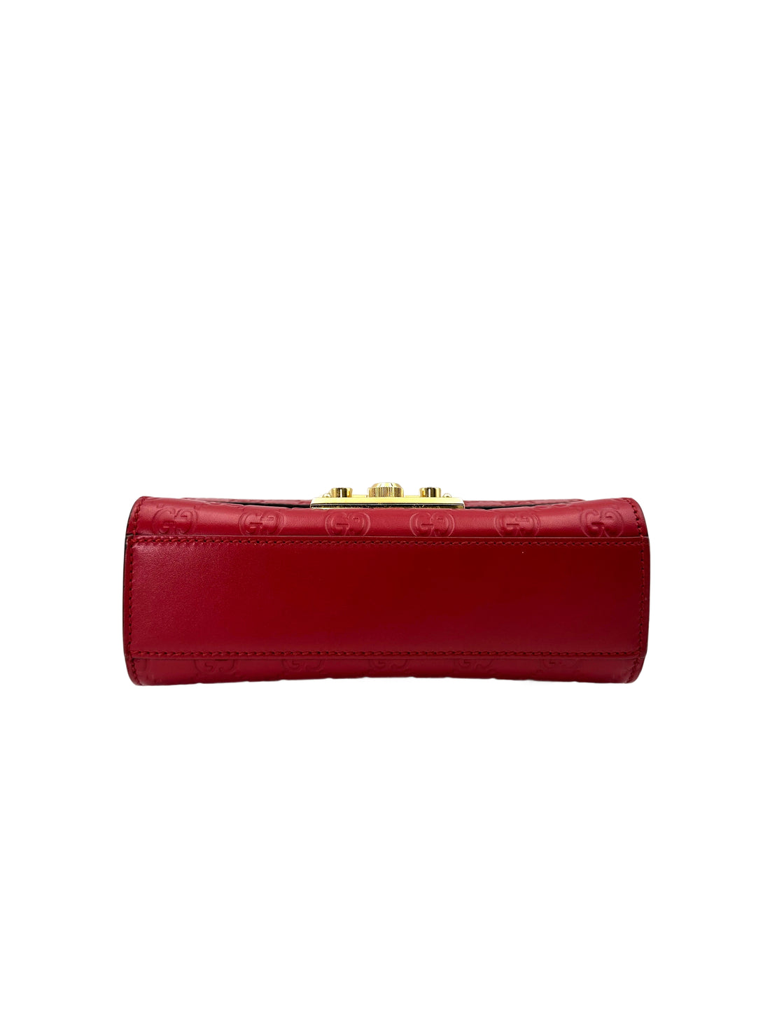 Gucci Padlock GG Guccissima Red Leather Shoulder Bag GG836