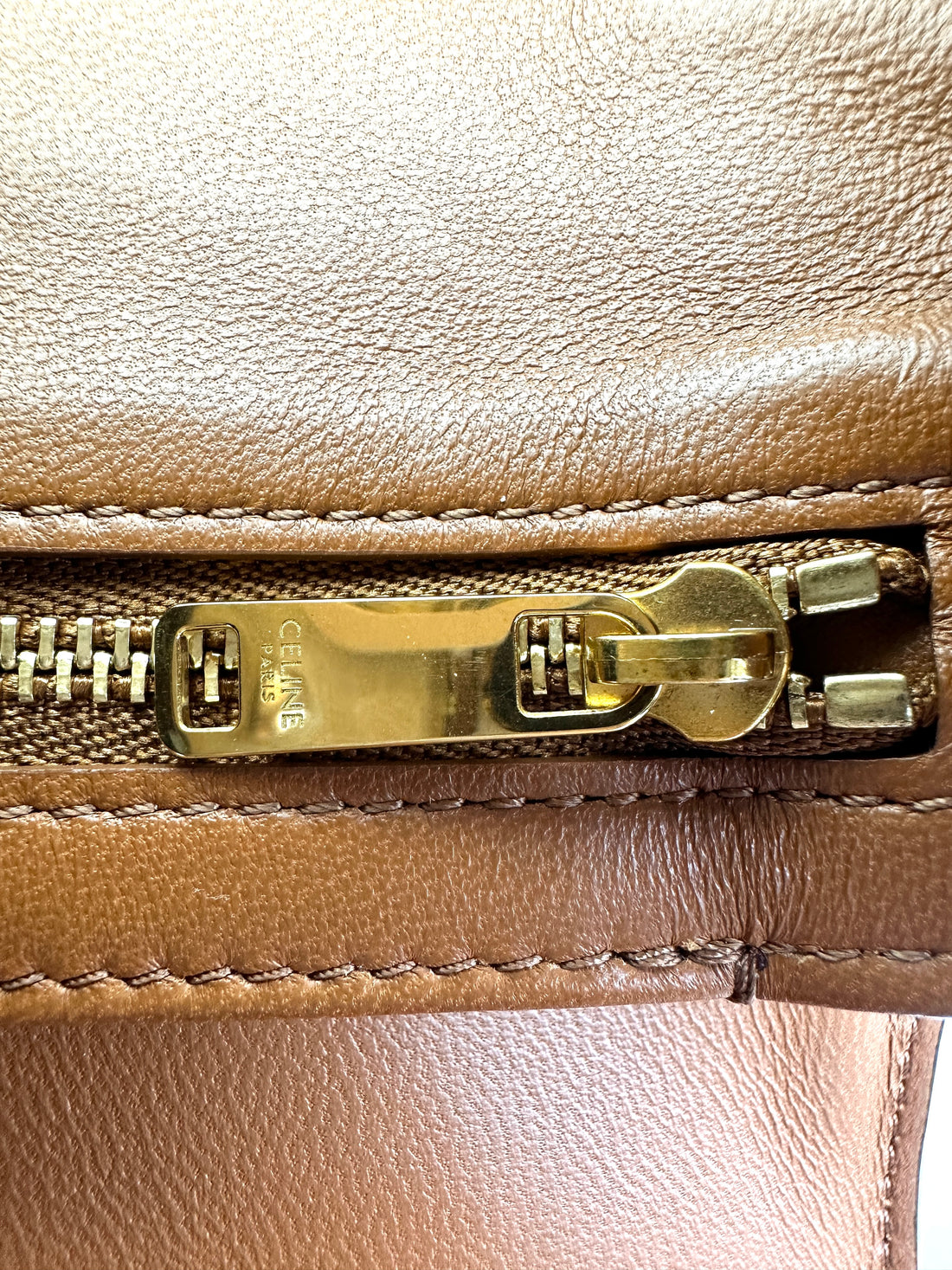 Celine Teen Triomphe Brown Triomphe Canvas Shoulder Bag CED260422