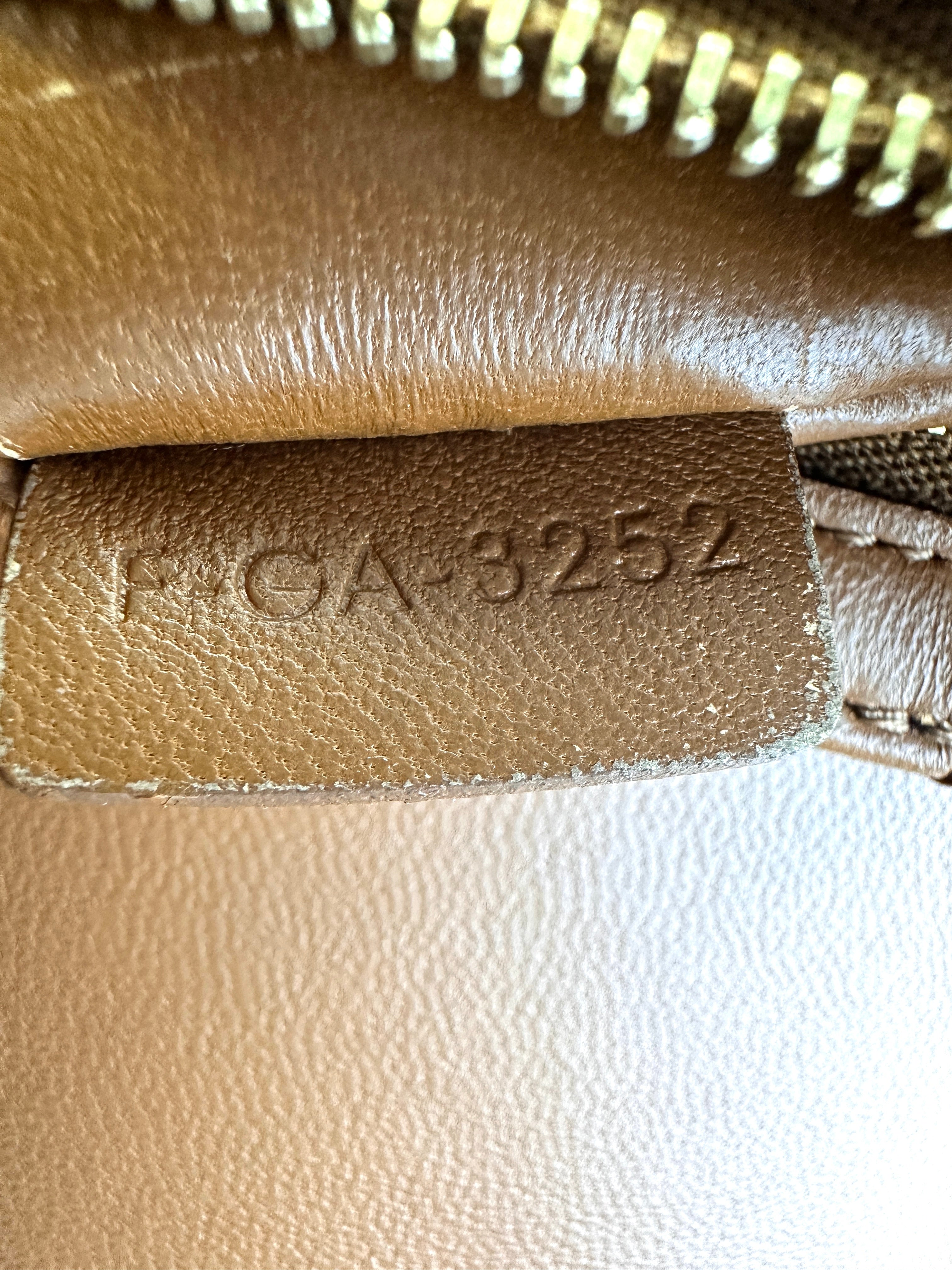 Celine Teen Triomphe Brown Triomphe Canvas Shoulder Bag CED260422