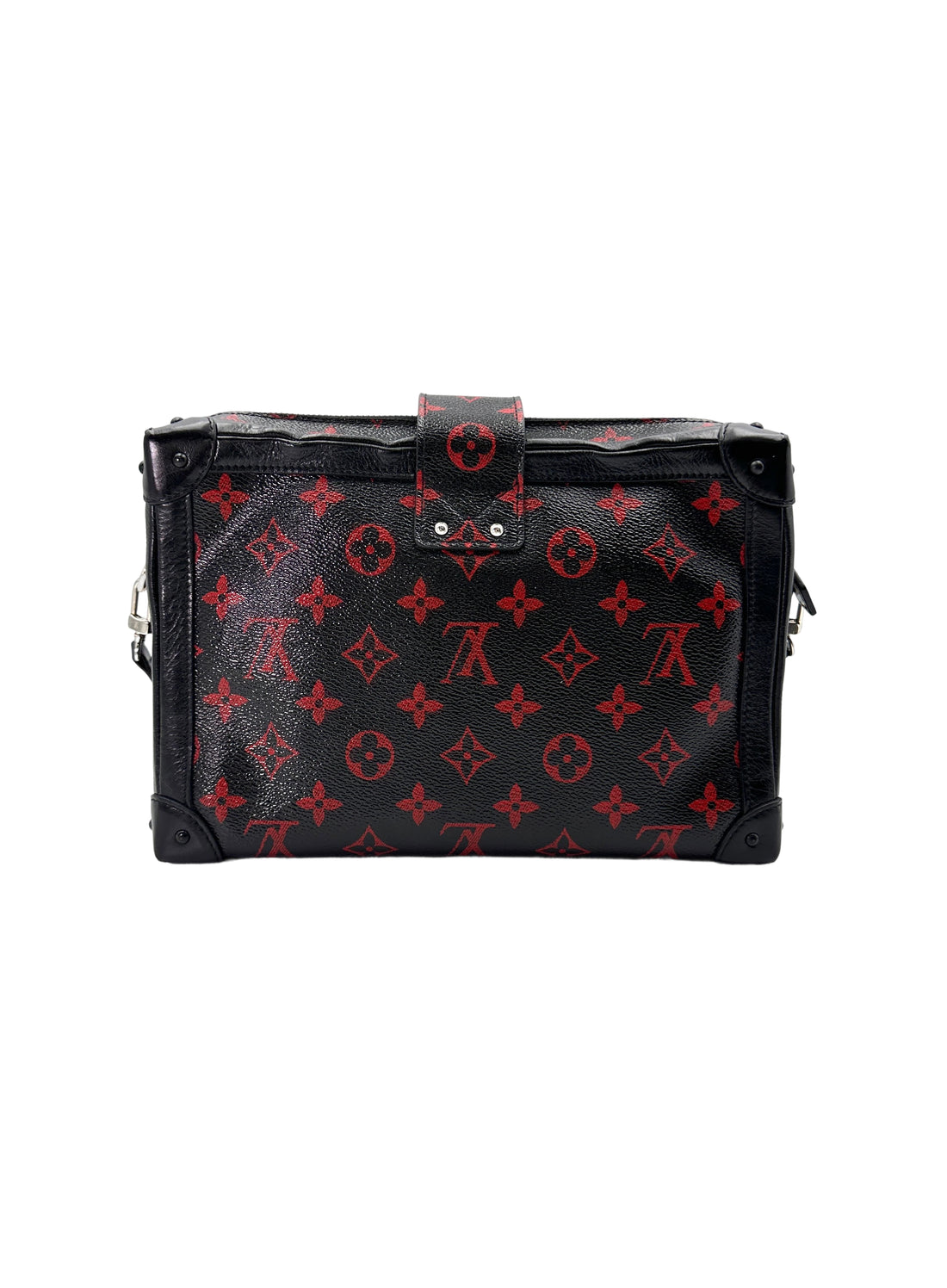 Louis Vuitton Petite Malle Black/Red Monogram Infrarouge Soft Bag LV2413
