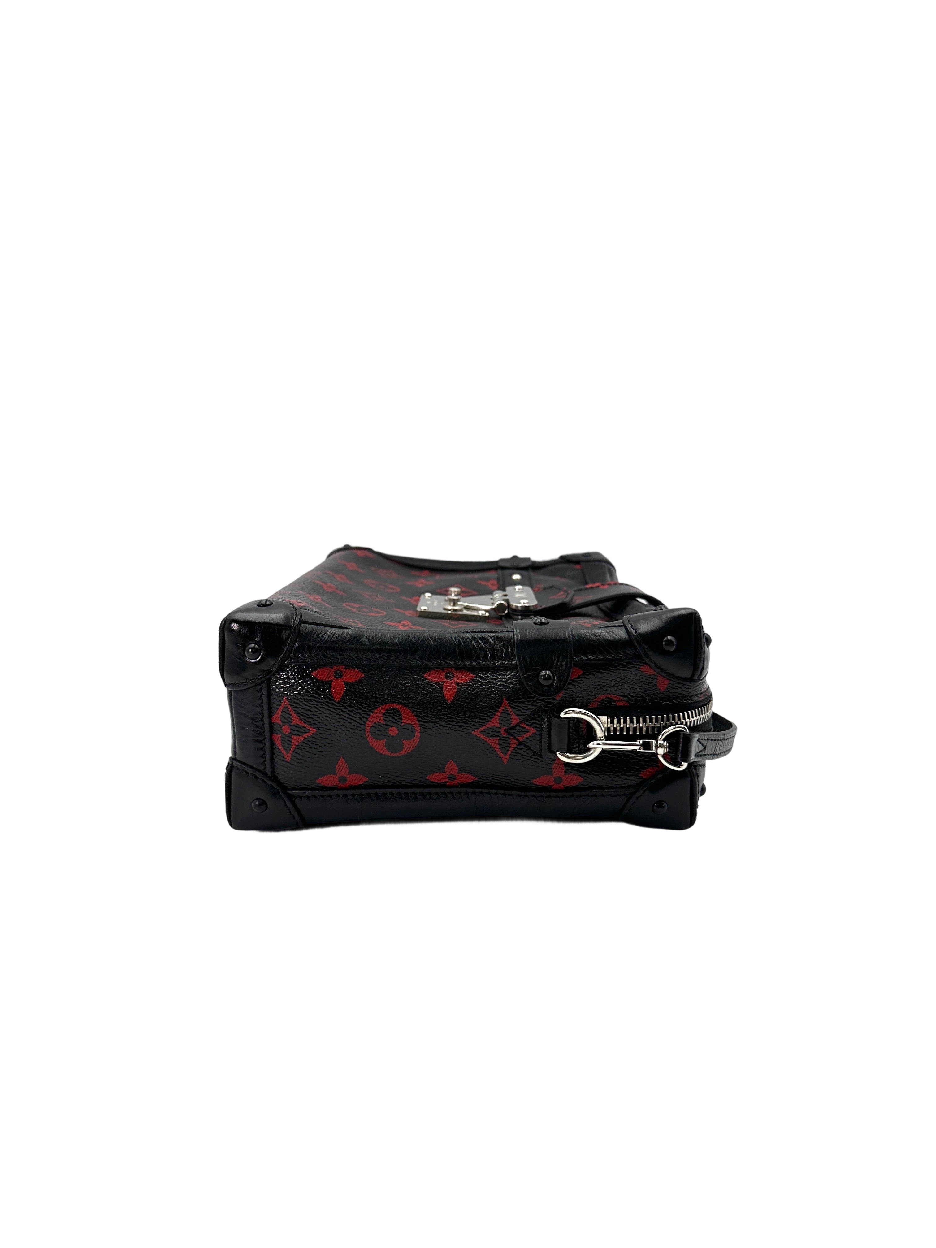 Louis Vuitton Petite Malle Black/Red Monogram Infrarouge Soft Bag LV2413
