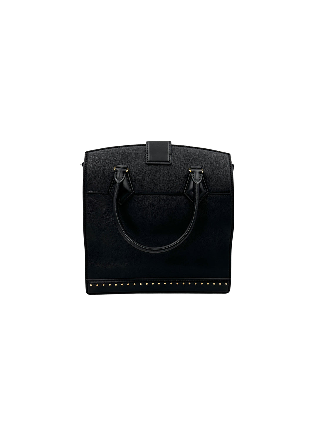 Louis Vuitton Cour Marly Black Taurillon Studded Leather Handle Bag LV2414