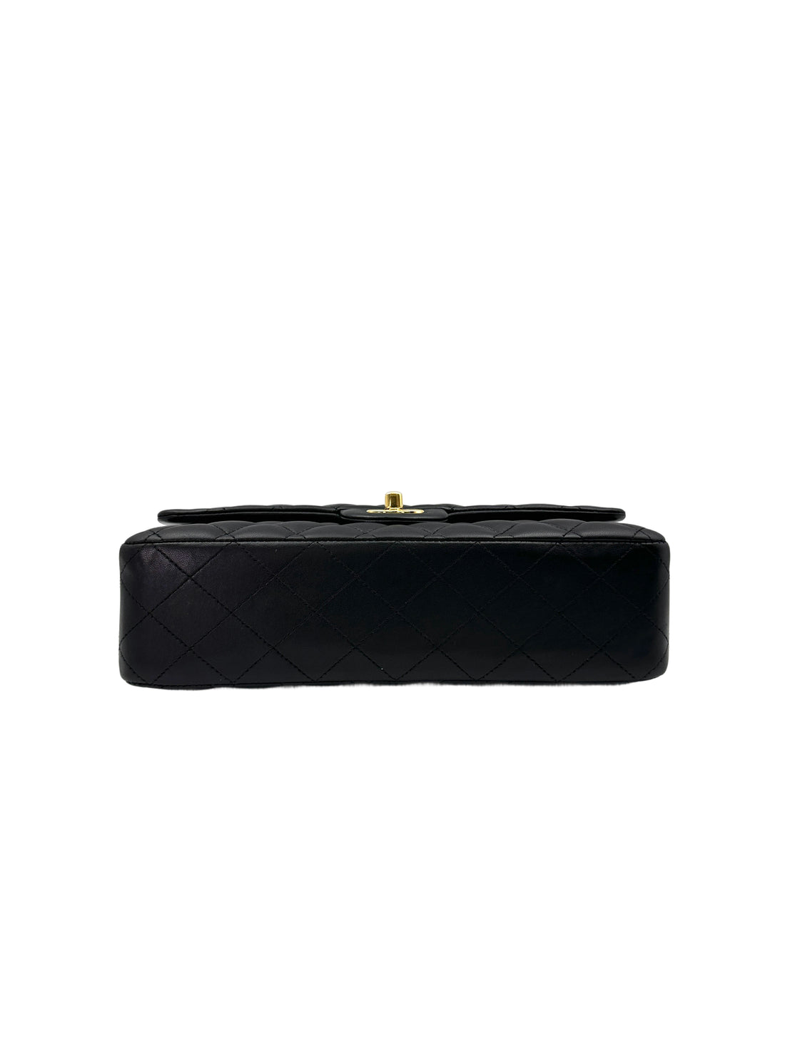 Chanel Classic Flap Black Quilted Lambskin Medium Size Shoulder Bag(13***24) IRIS151