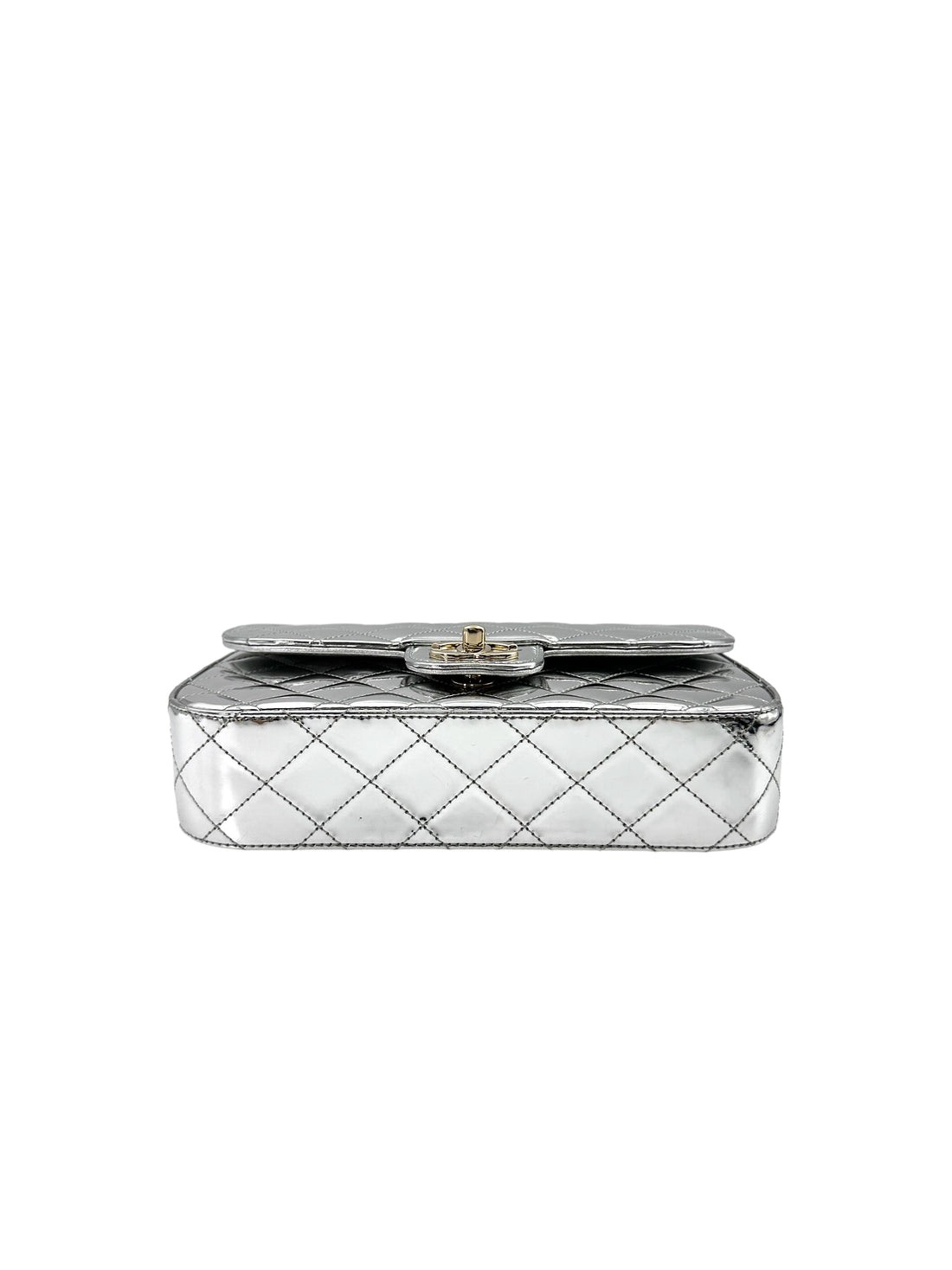 Chanel Hollywood Boulevard Flap Silver Mirror Leather Shoulder Bag With Star Coin Purse(XN***L5) CC1744