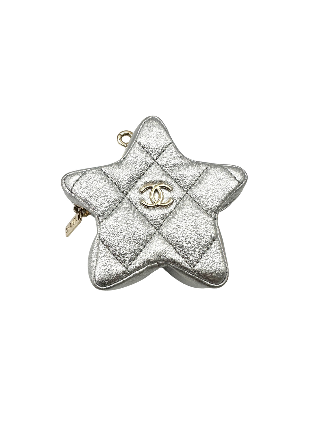 Chanel Hollywood Boulevard Flap Silver Mirror Leather Shoulder Bag With Star Coin Purse(XN***L5) CC1744