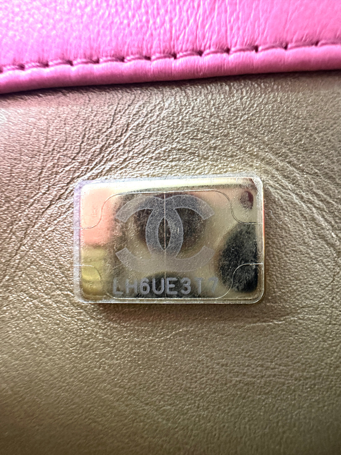 Chanel Mini CF Pink Quilted Flap Bag With Gold Hardware(LH***T7) IRIS150
