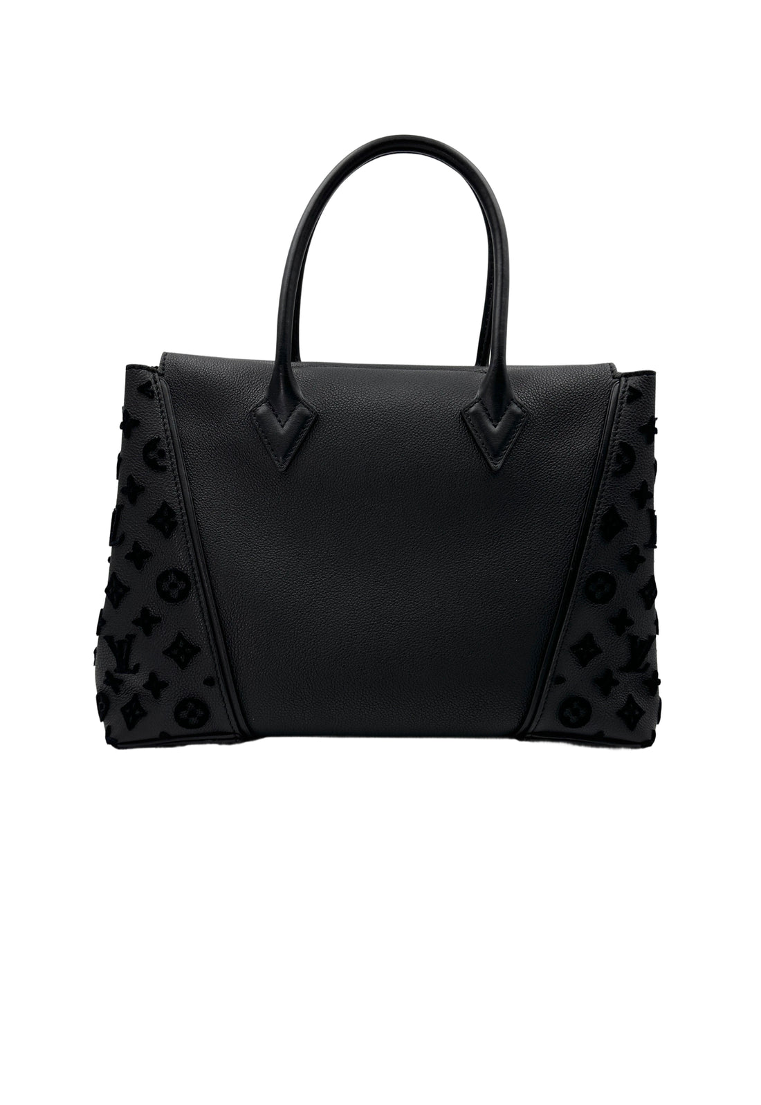 Louis Vuitton Black Veau Cachemire Monogram Tuffetage Handle Bag LV2417