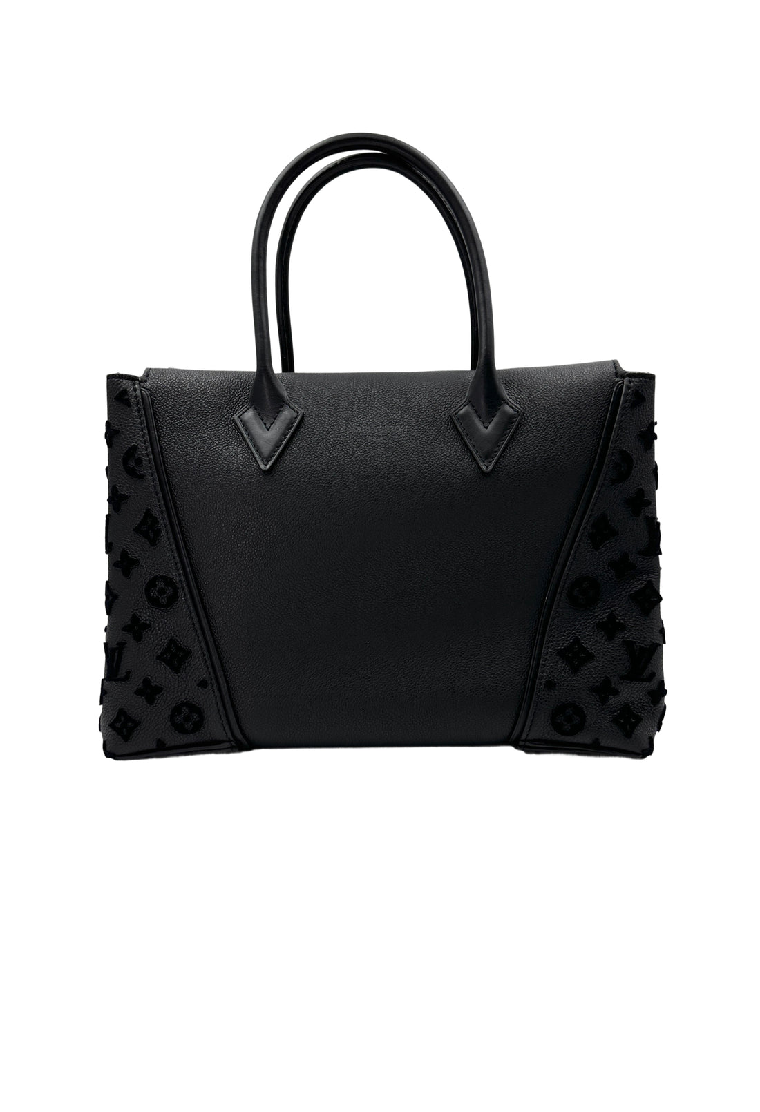 Louis Vuitton Black Veau Cachemire Monogram Tuffetage Handle Bag LV2417
