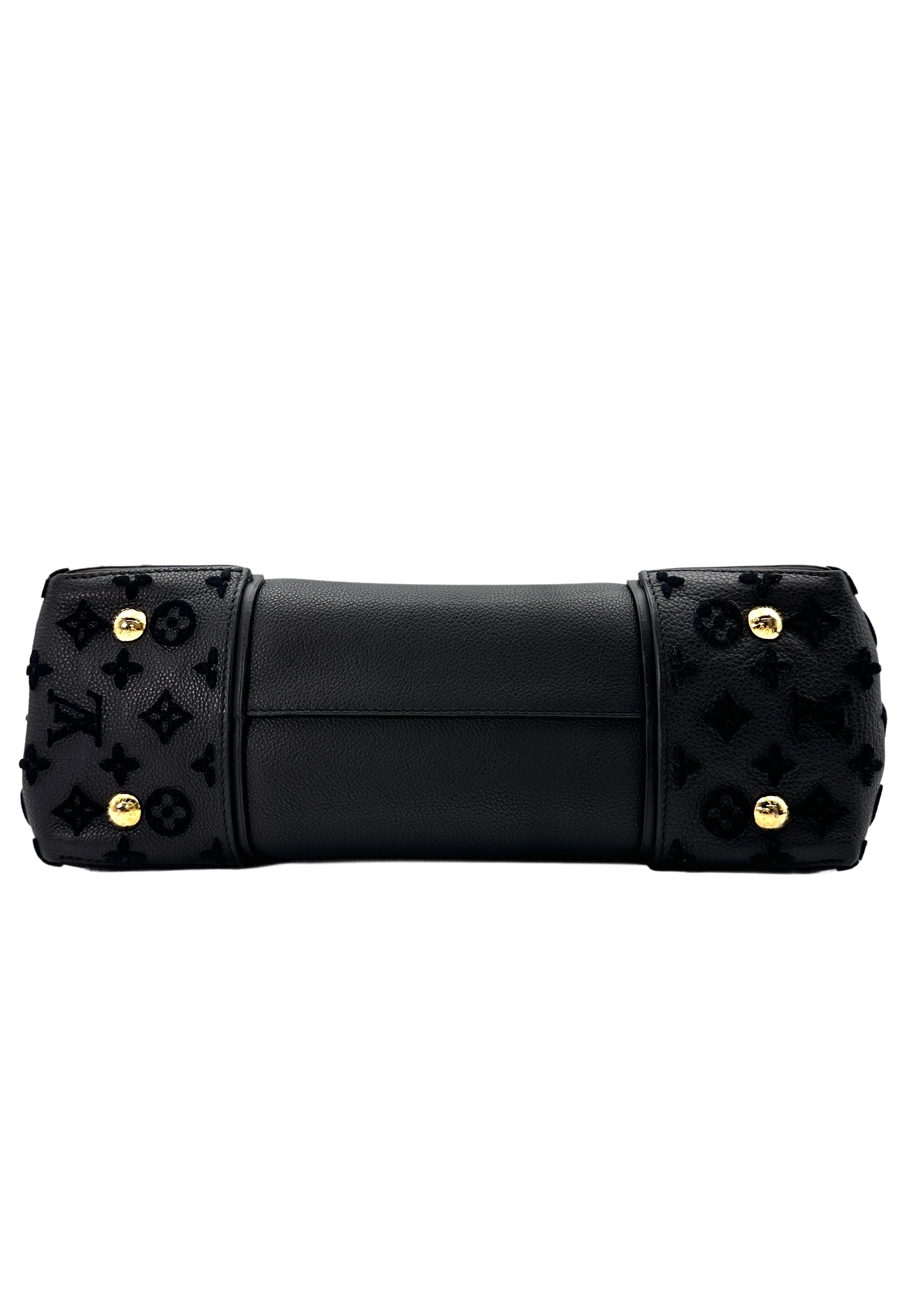 Louis Vuitton Black Veau Cachemire Monogram Tuffetage Handle Bag LV2417