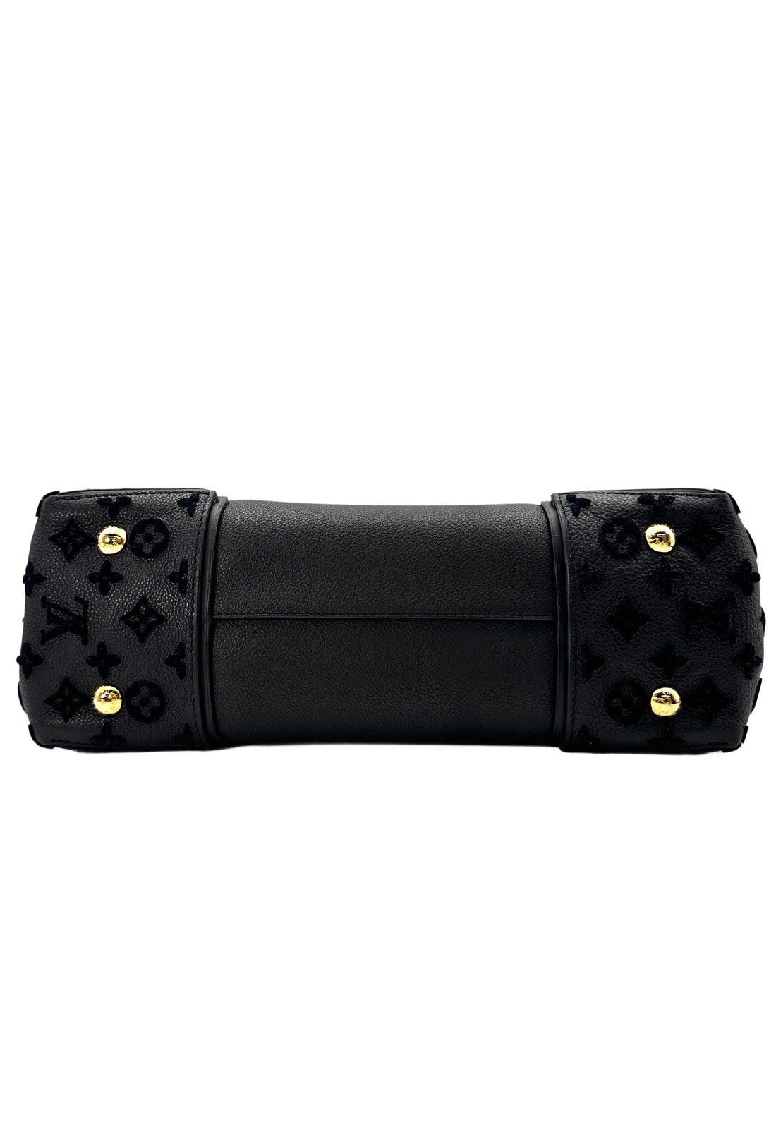 Louis Vuitton Black Veau Cachemire Monogram Tuffetage Handle Bag LV2417