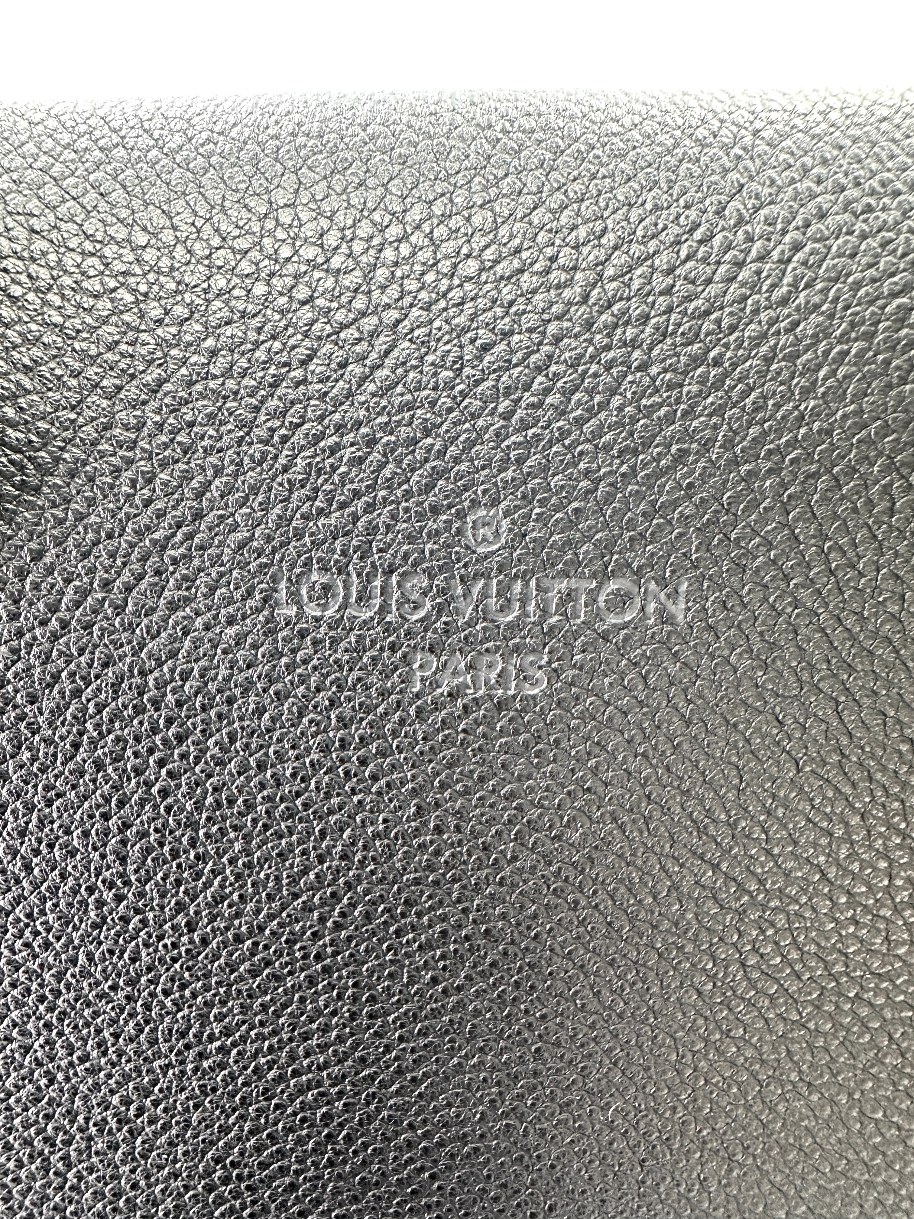 Louis Vuitton Black Veau Cachemire Monogram Tuffetage Handle Bag LV2417