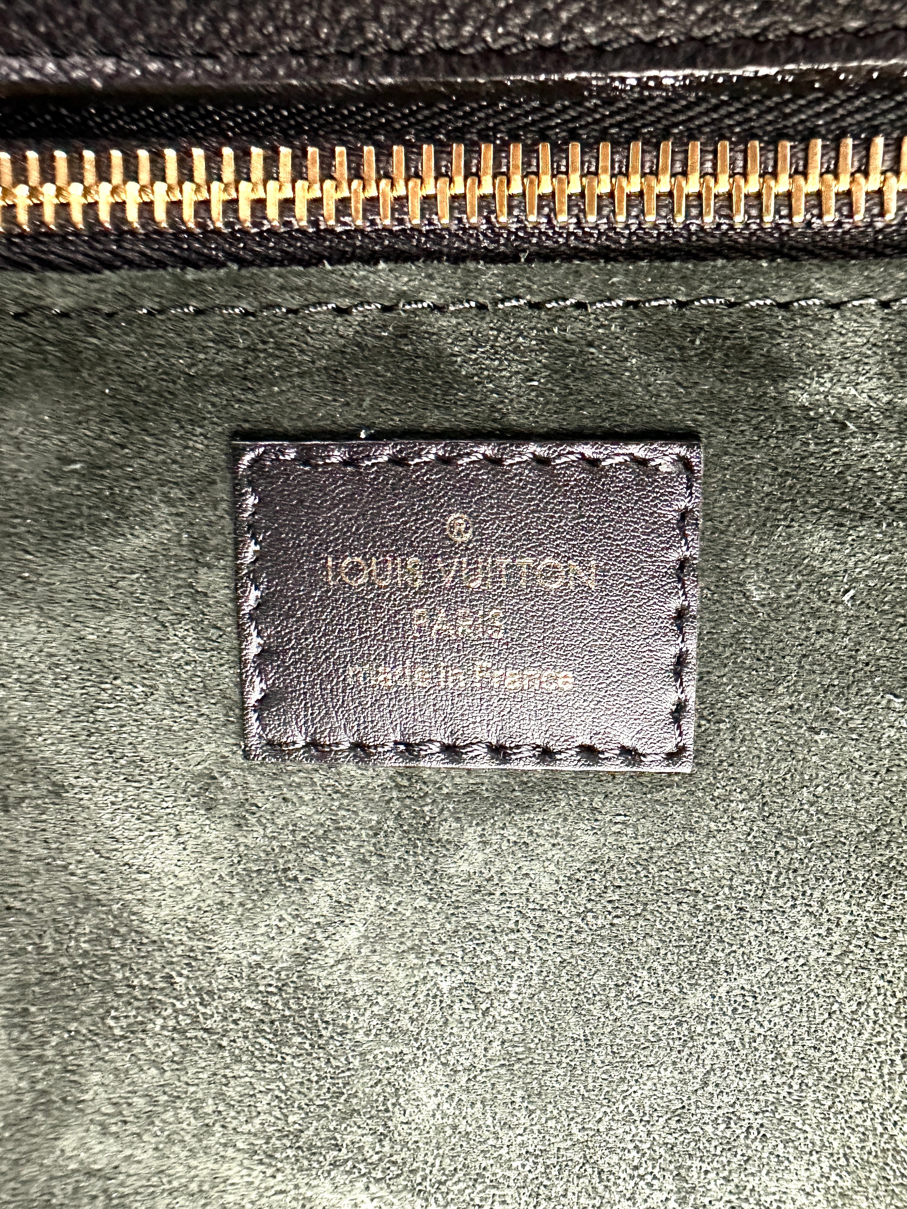Louis Vuitton Black Veau Cachemire Monogram Tuffetage Handle Bag LV2417