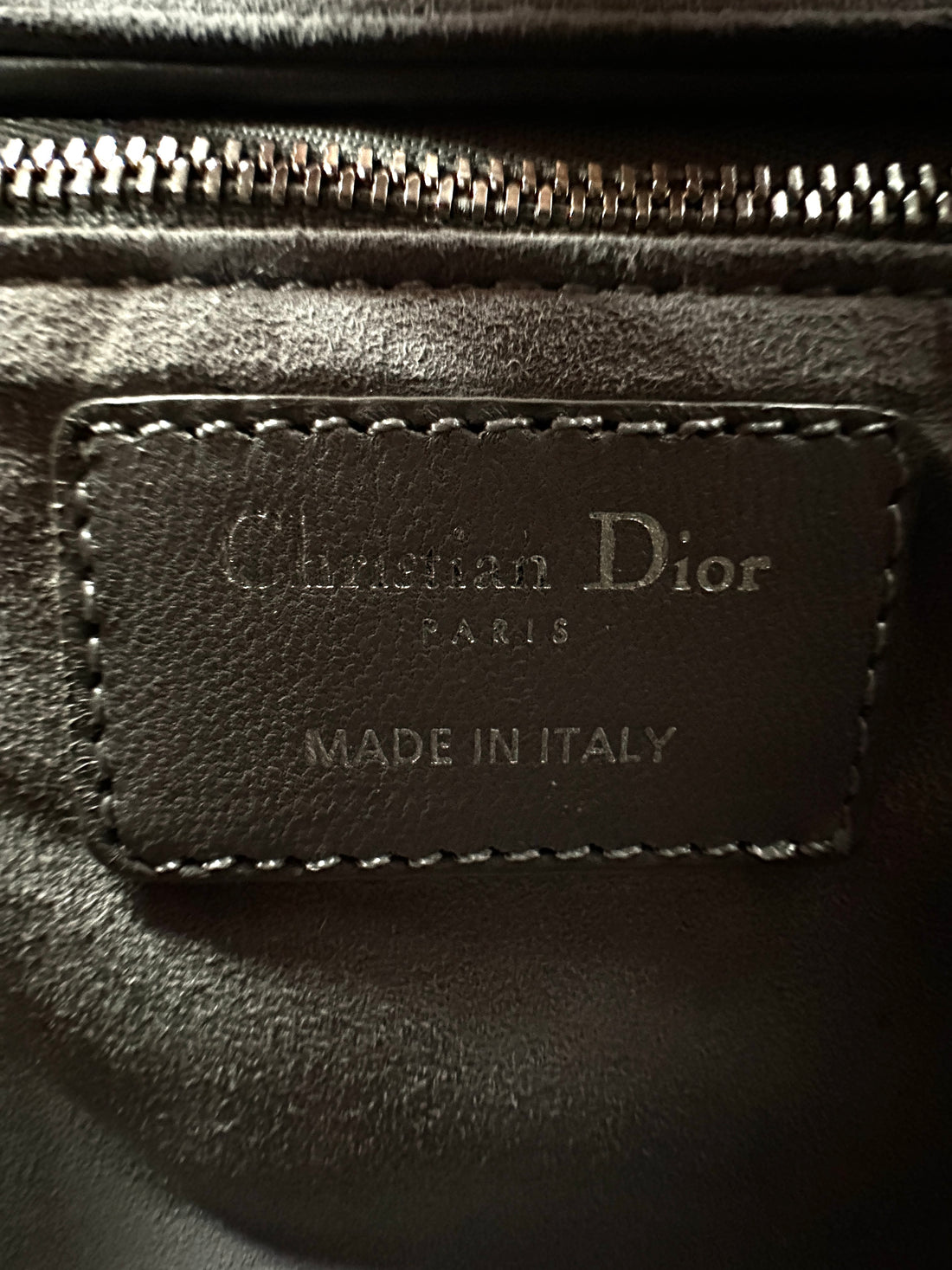 Christian Dior Lady Dior Grey Cannage Lambskin Handle Bag With Silver Charms DR665
