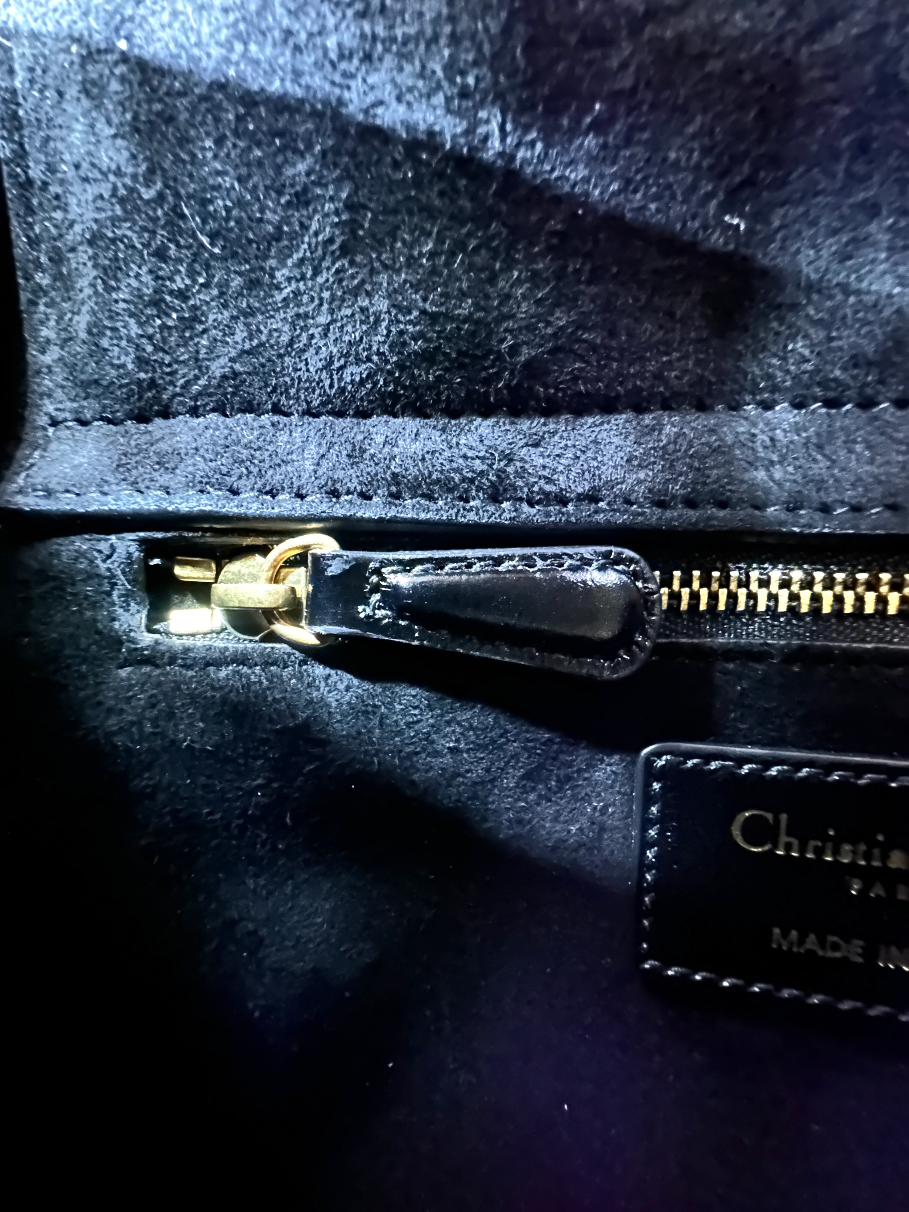 Christian Dior Lady Dior Black Cannage Leather Handle Bag With Customizable Shoulder Strap DR666