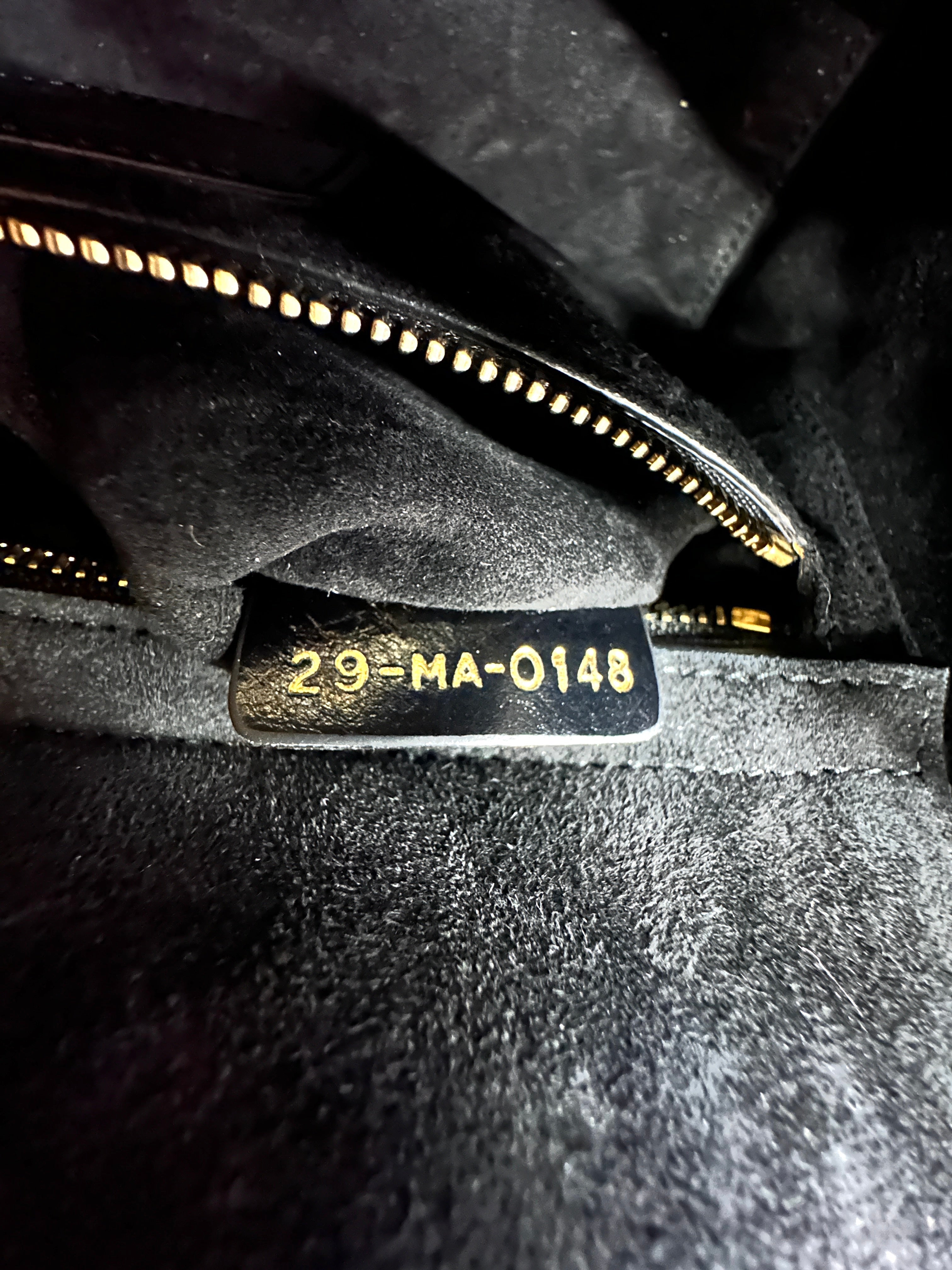 Christian Dior Lady Dior Black Cannage Leather Handle Bag With Customizable Shoulder Strap DR666