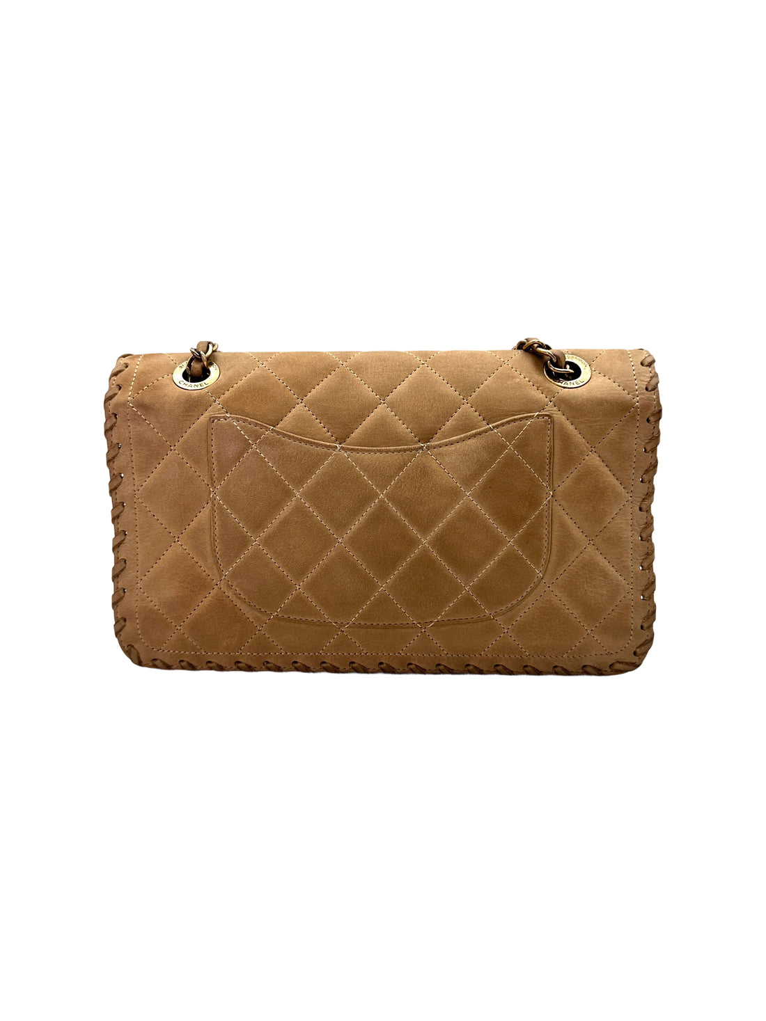 Chanel Happy Stitch Beige Quilted Leather Flap Bag(21***74) IRIS155