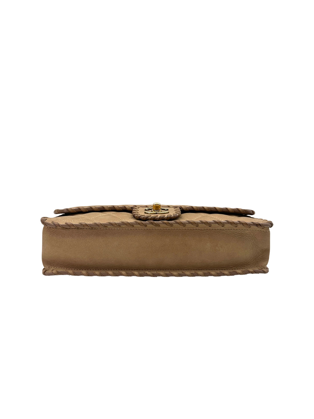 Chanel Happy Stitch Beige Quilted Leather Flap Bag(21***74) IRIS155