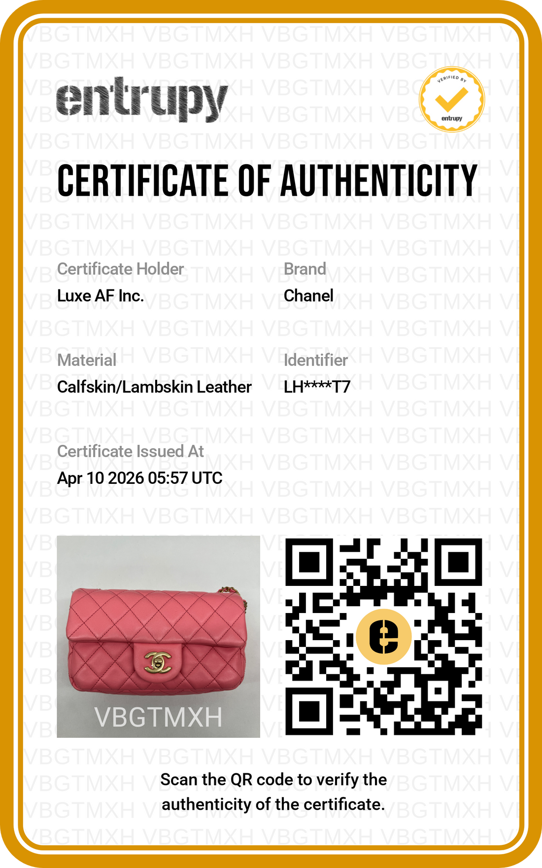Chanel Mini CF Pink Quilted Flap Bag With Gold Hardware(LH***T7) IRIS150