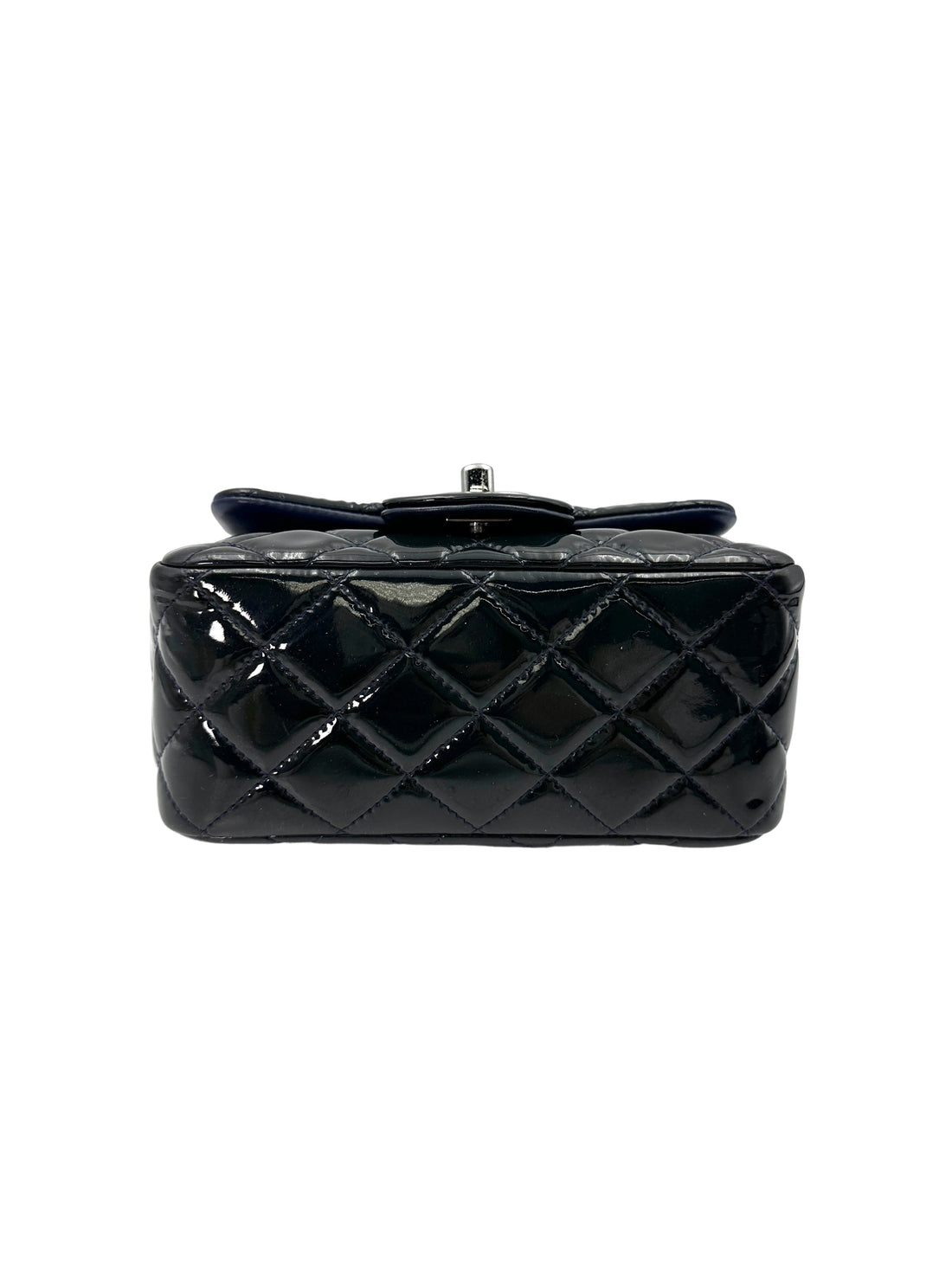 Chanel Classic Flap Dark Green Patent Leather Mini Square Bag(19***87) IRIS154