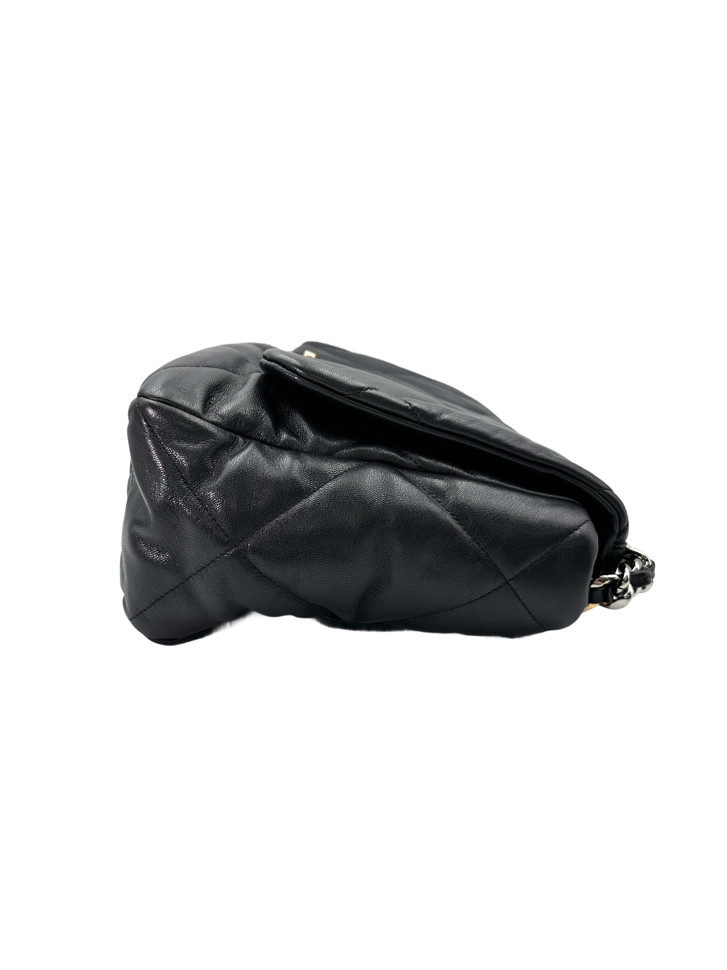 Chanel 19Bag Black Quilted Leather Flap Bag With Gold Hardware(30***19) CC1752