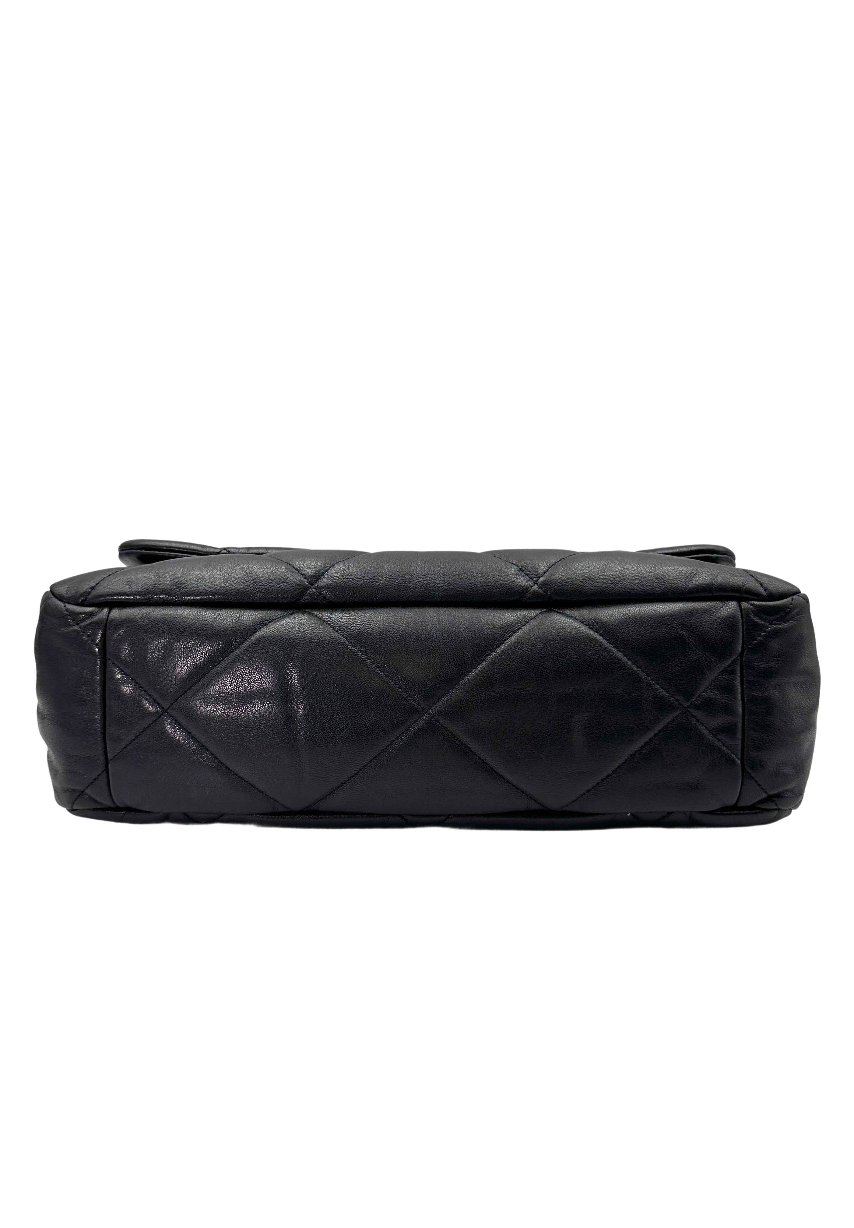 Chanel 19Bag Black Quilted Leather Flap Bag With Gold Hardware(30***19) CC1752