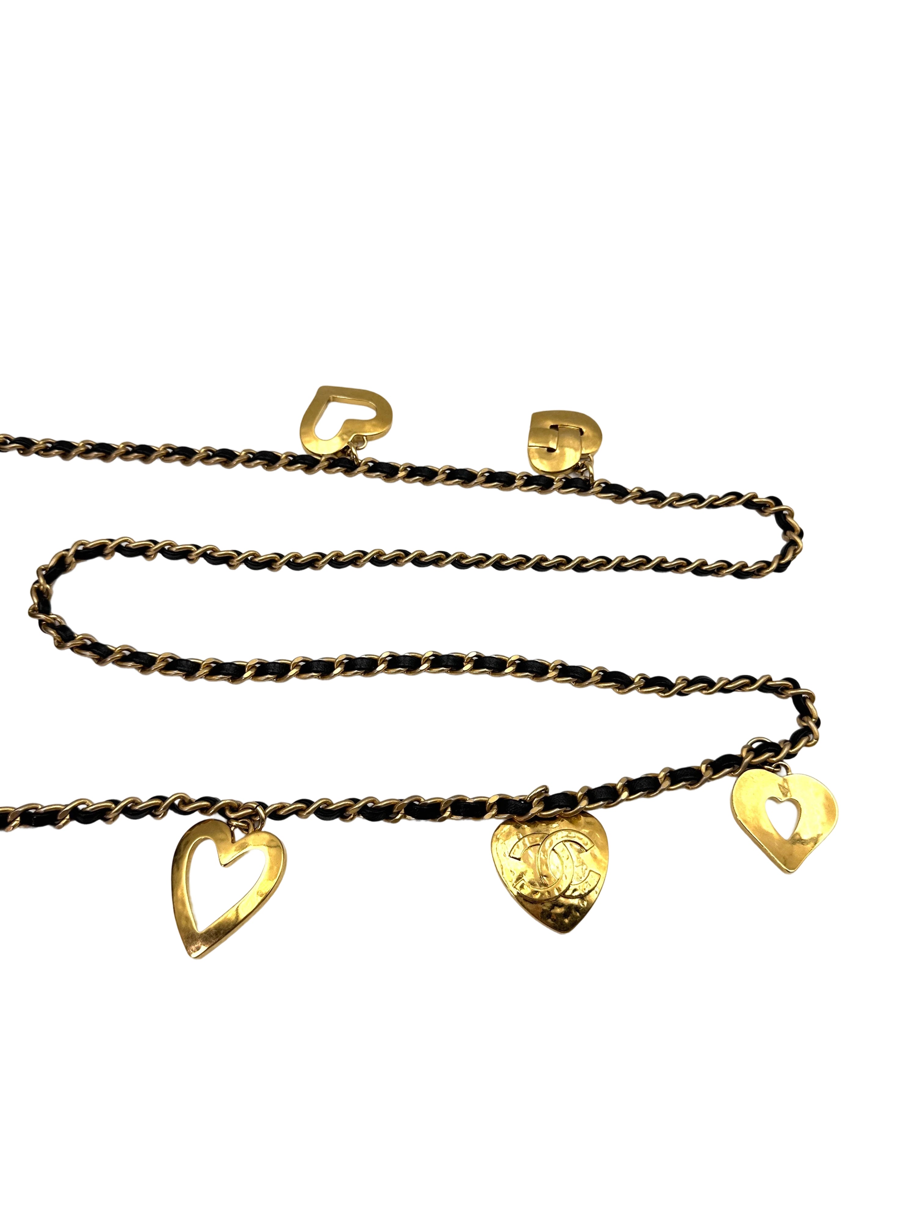 Chanel 22B Black Quilted Leather Mini Flap Bag With Heart Gold Ball Charm(XA****7A) CC1751