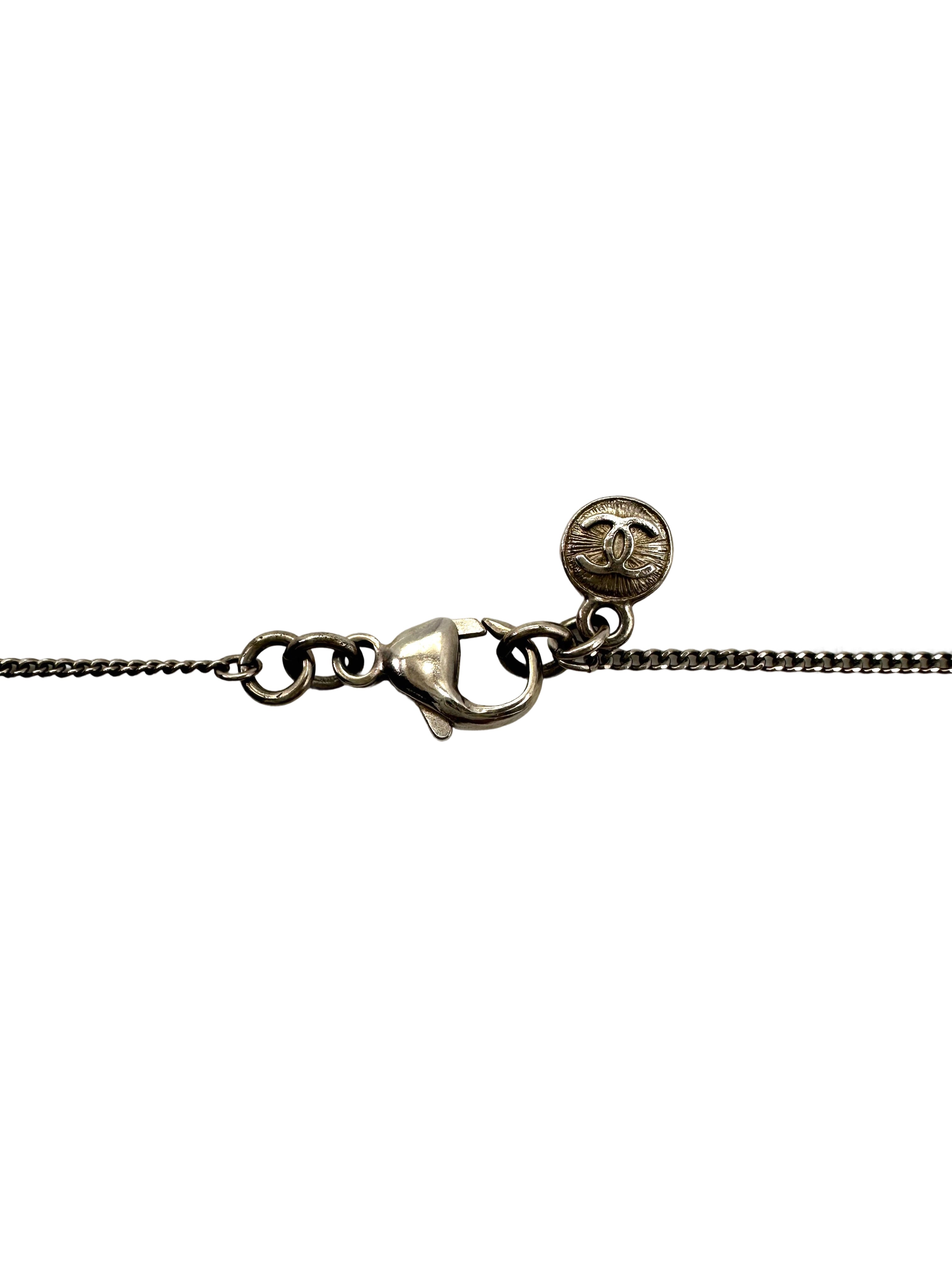 Chanel Crystal Star CC Logo Pendant Necklace CC1756