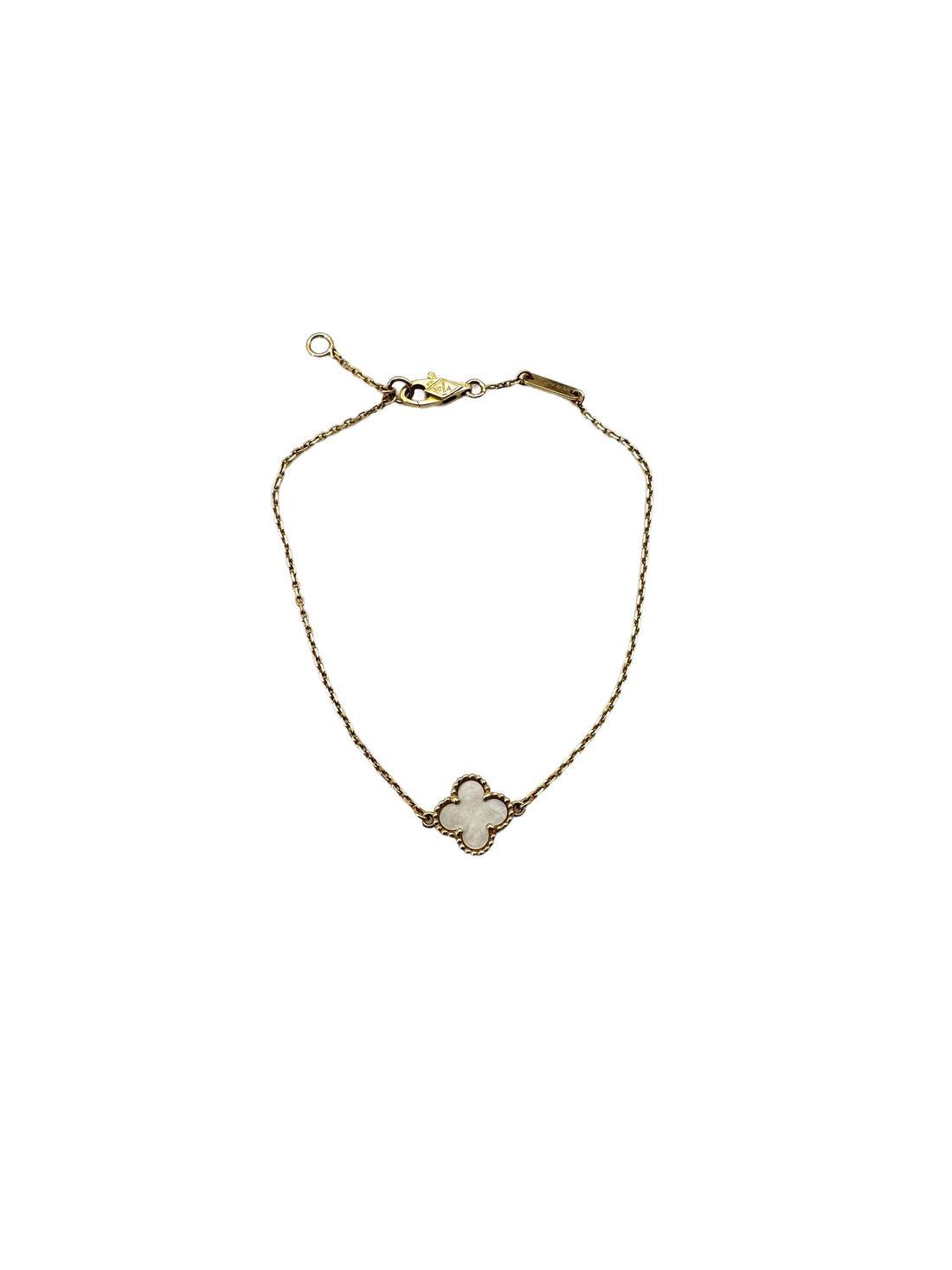 Van Cleef & Arpels White Sweet Alhambra Bracelet VC01