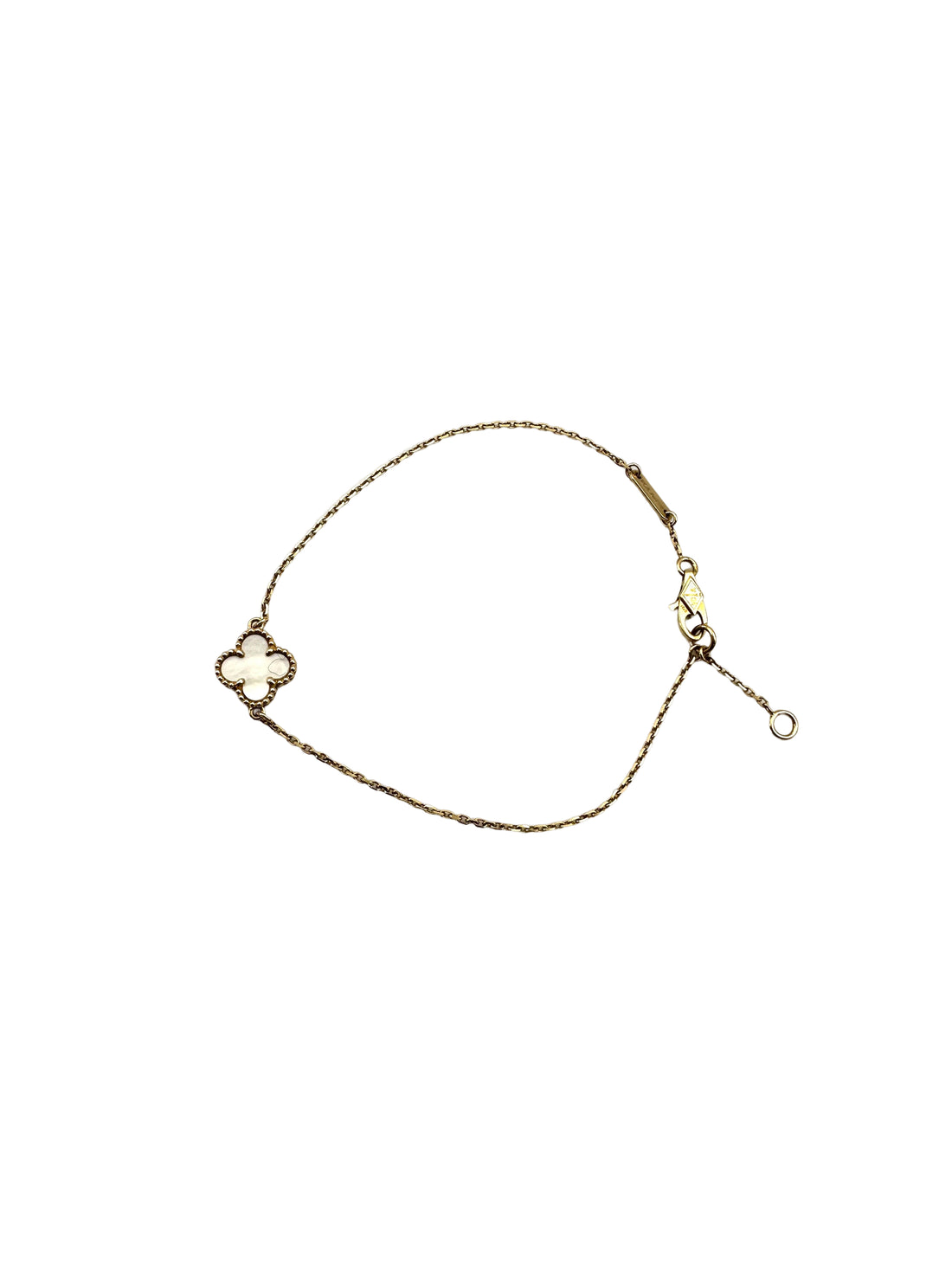 Van Cleef & Arpels White Sweet Alhambra Bracelet VC01