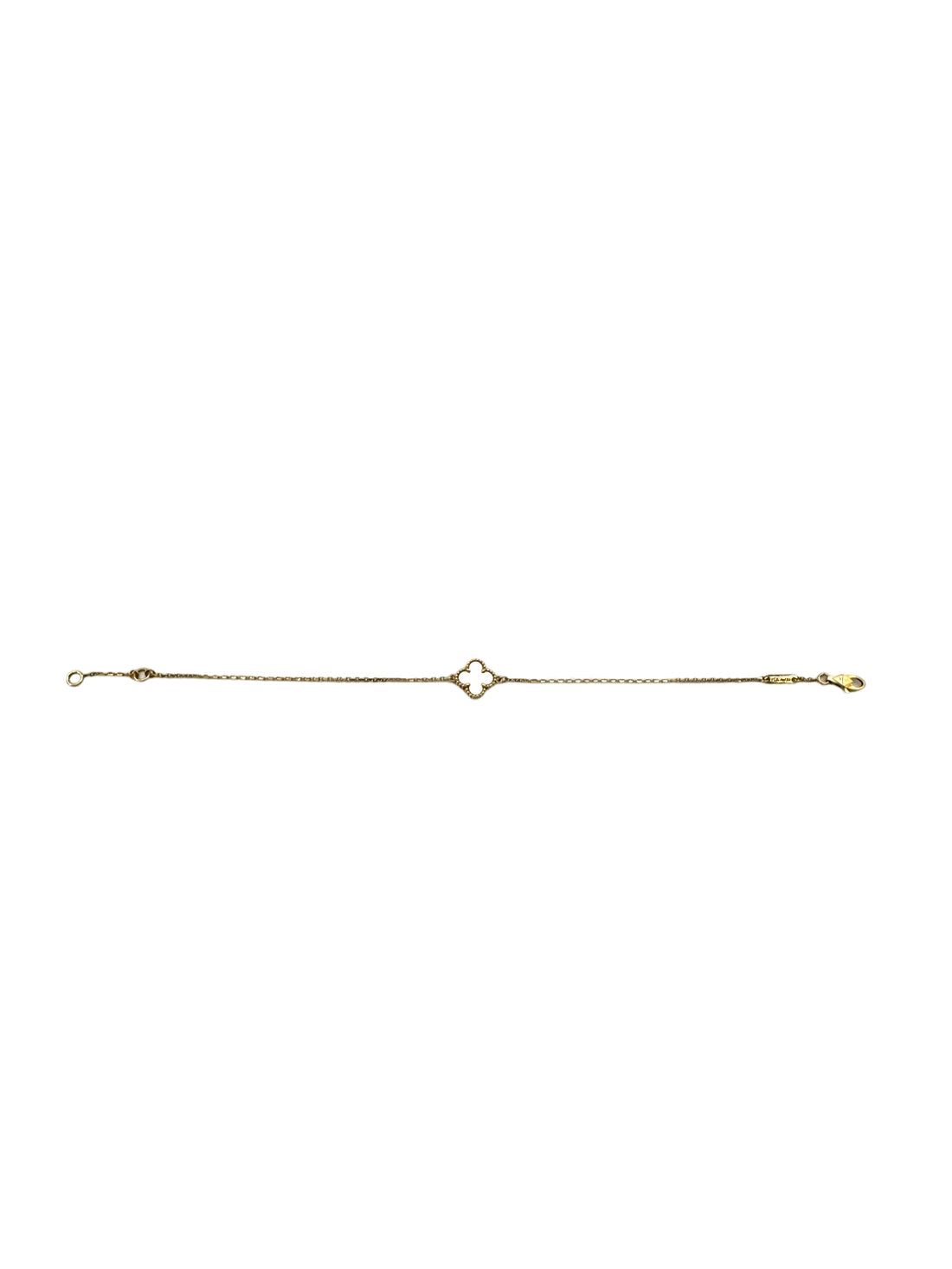 Van Cleef & Arpels White Sweet Alhambra Bracelet VC01