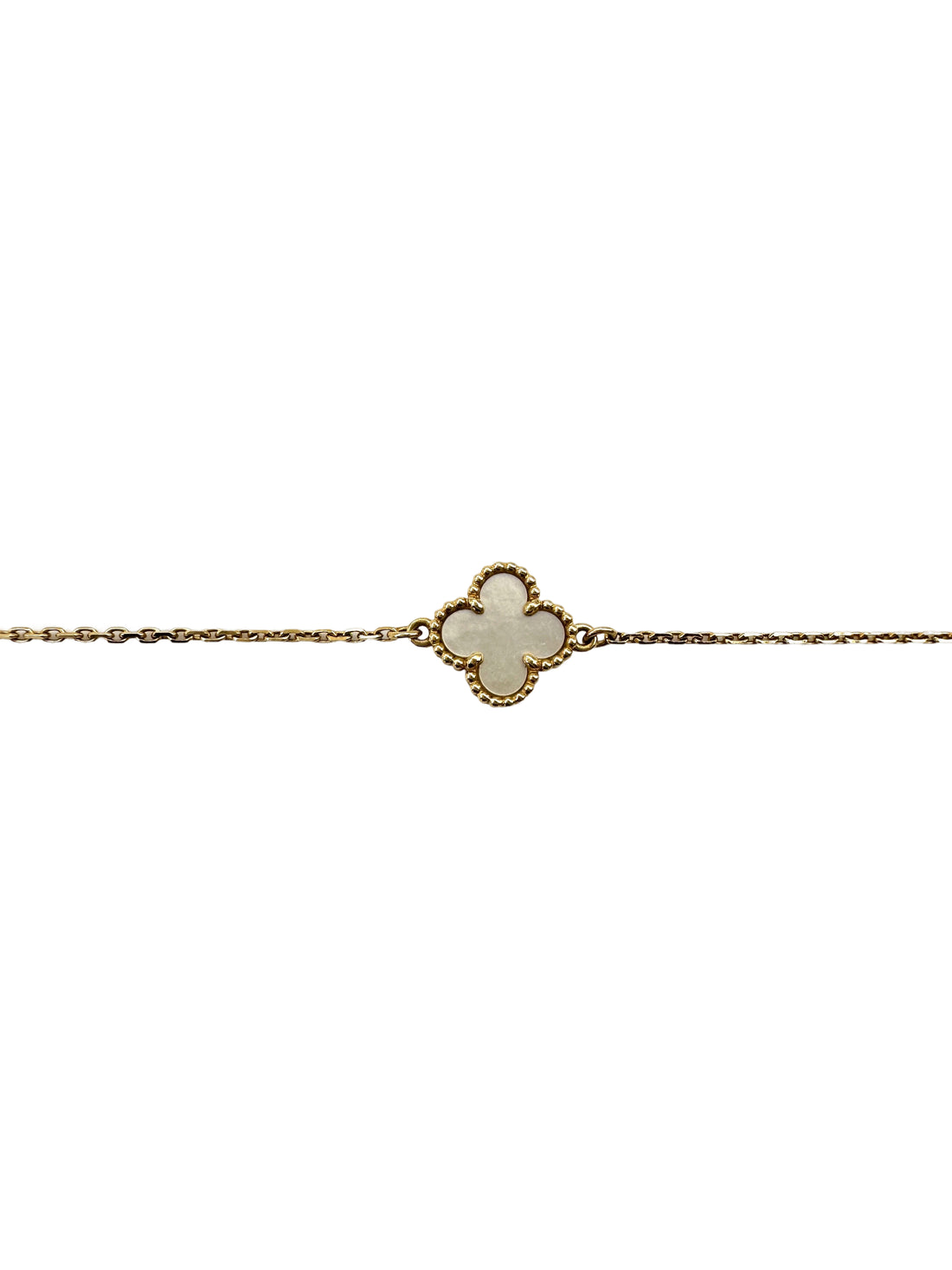 Van Cleef & Arpels White Sweet Alhambra Bracelet VC01
