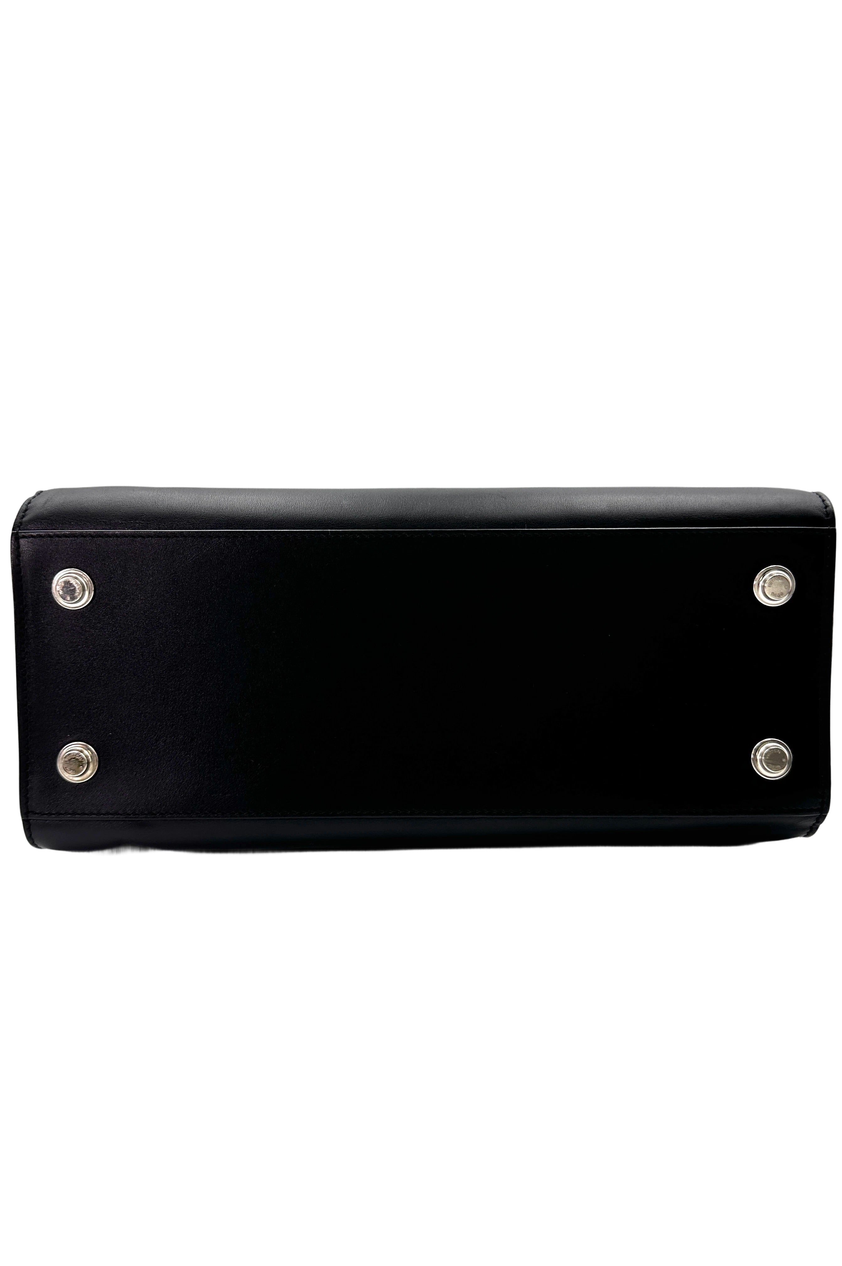 Louis Vuitton City Steamer Black/White Grained Leather Handle Bag LV2419
