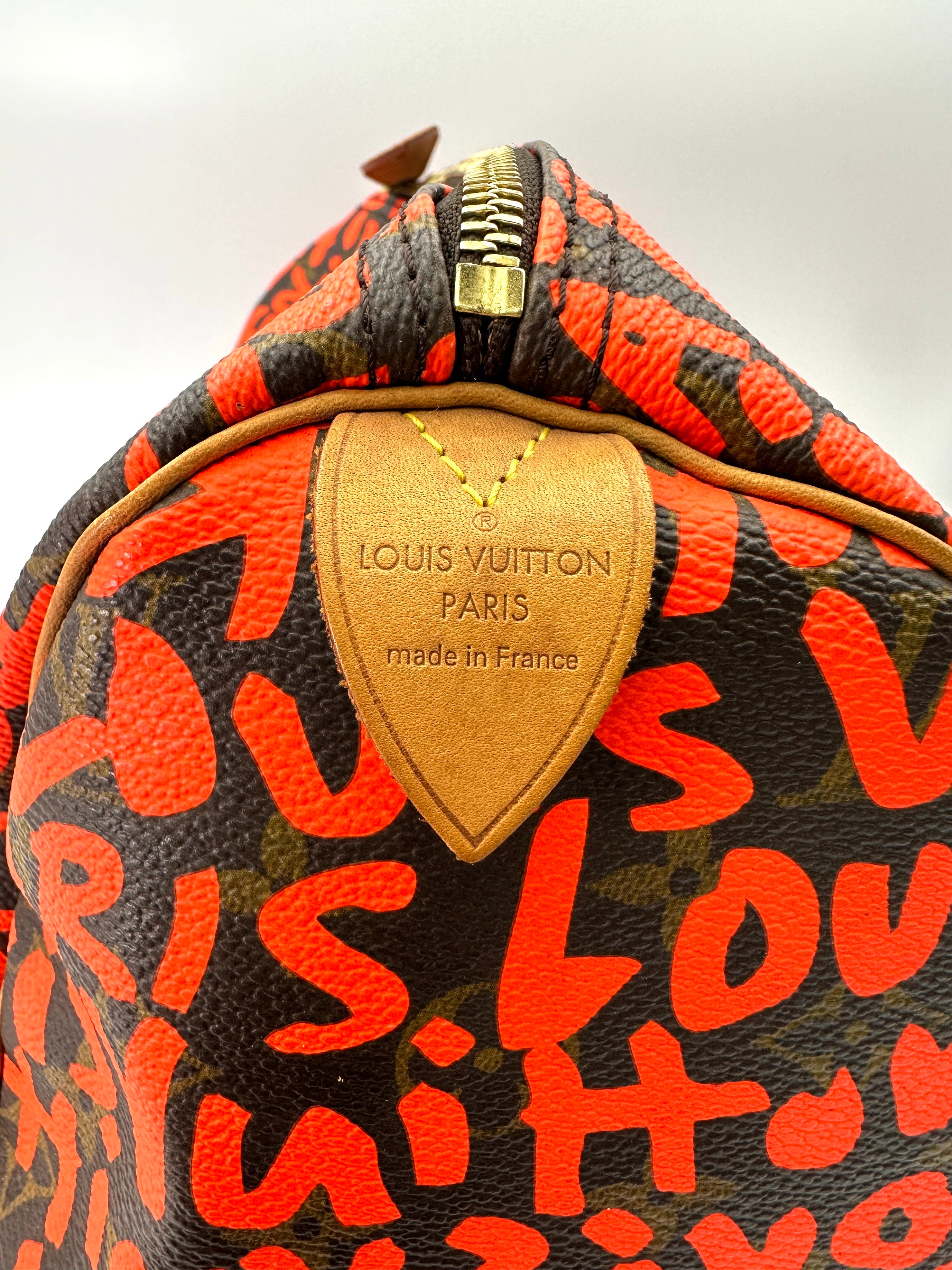 Louis Vuitton x Stephen Sprouse Speedy30 Monogram Graffiti Handle Bag LV2420