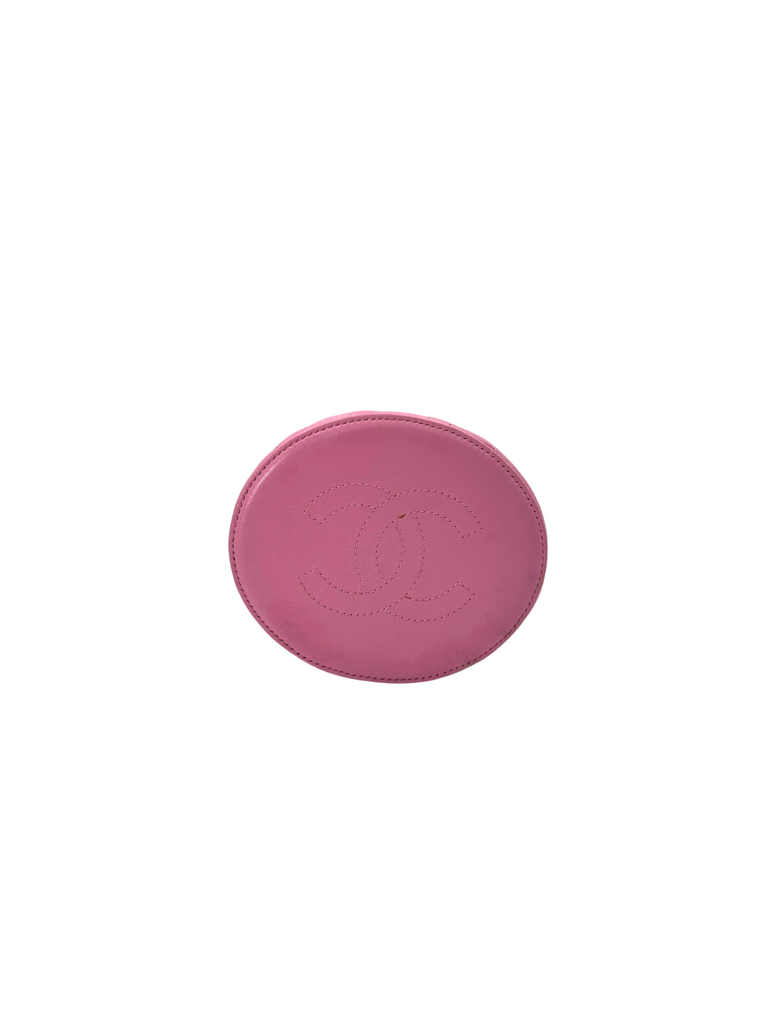 Chanel 22S Pink Quilted Leather Ruched Handle Vanity Case(32***81) CC1757