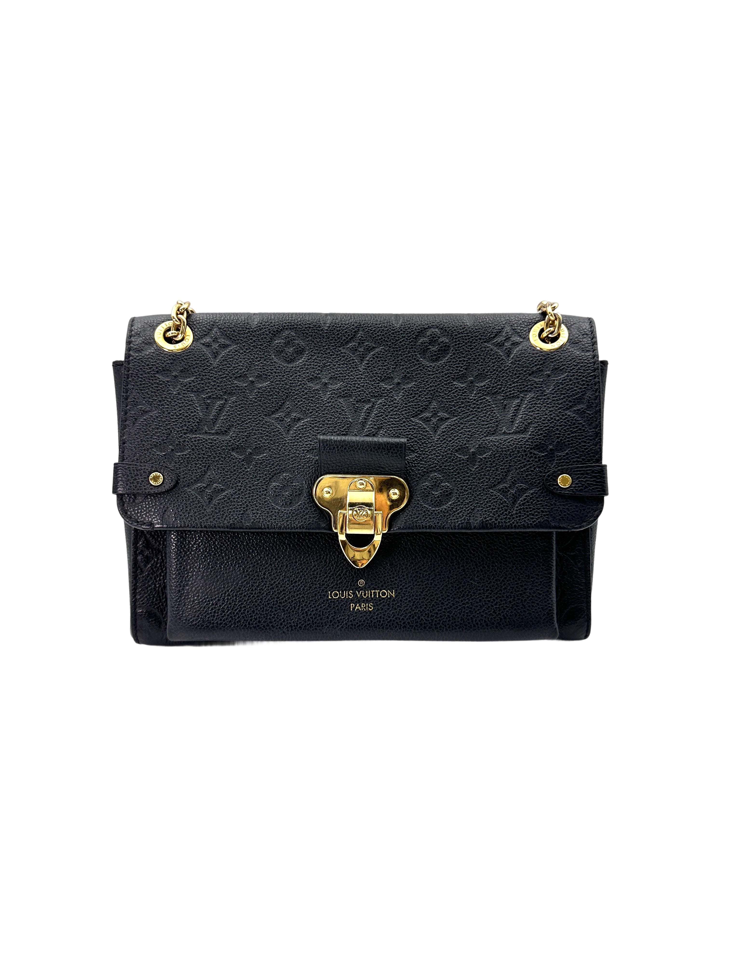Louis Vuitton Vavin Black Monogram Empreinte Leather Shoulder Bag LV2422