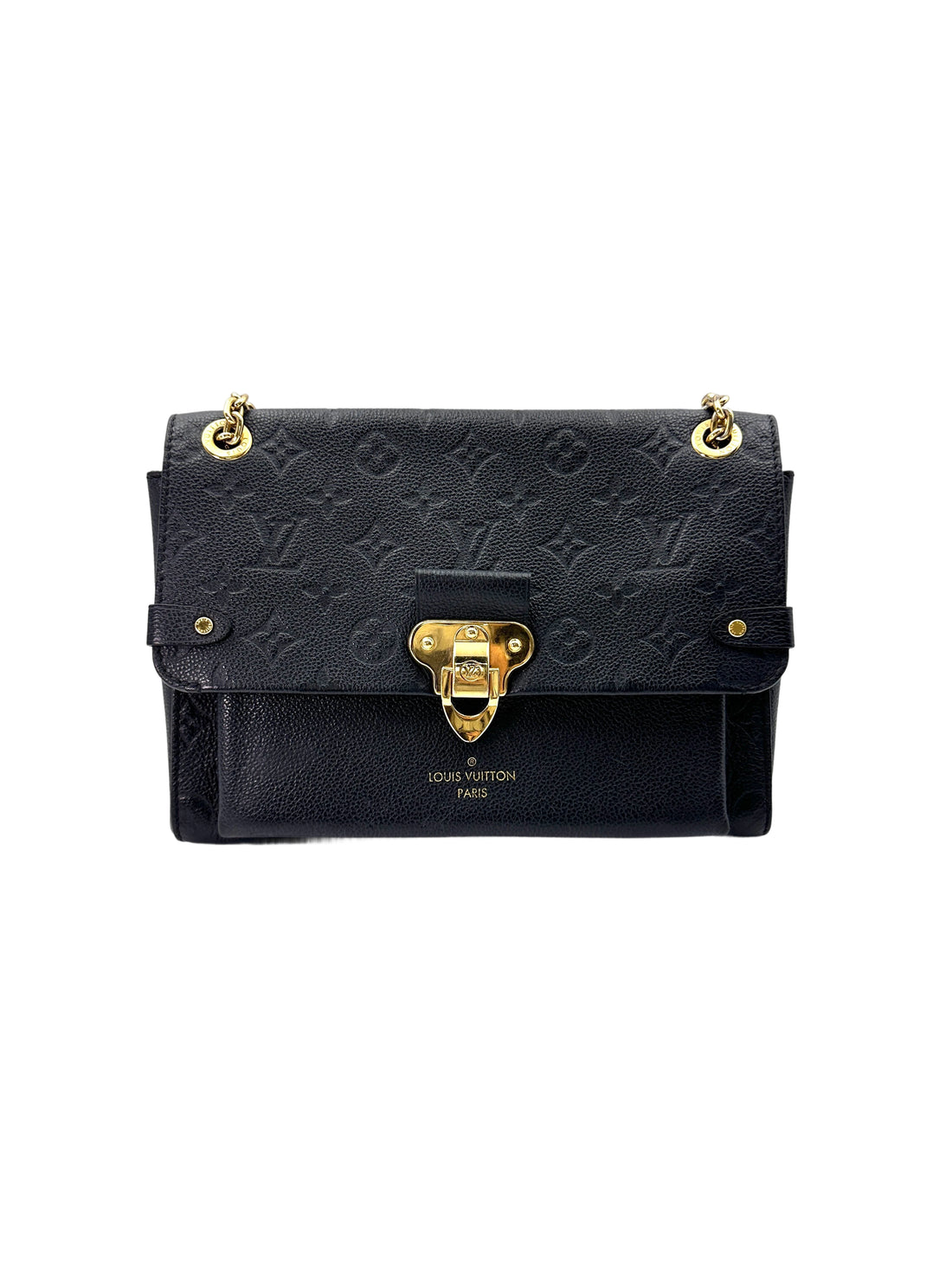 Louis Vuitton Vavin Black Monogram Empreinte Leather Shoulder Bag LV2422