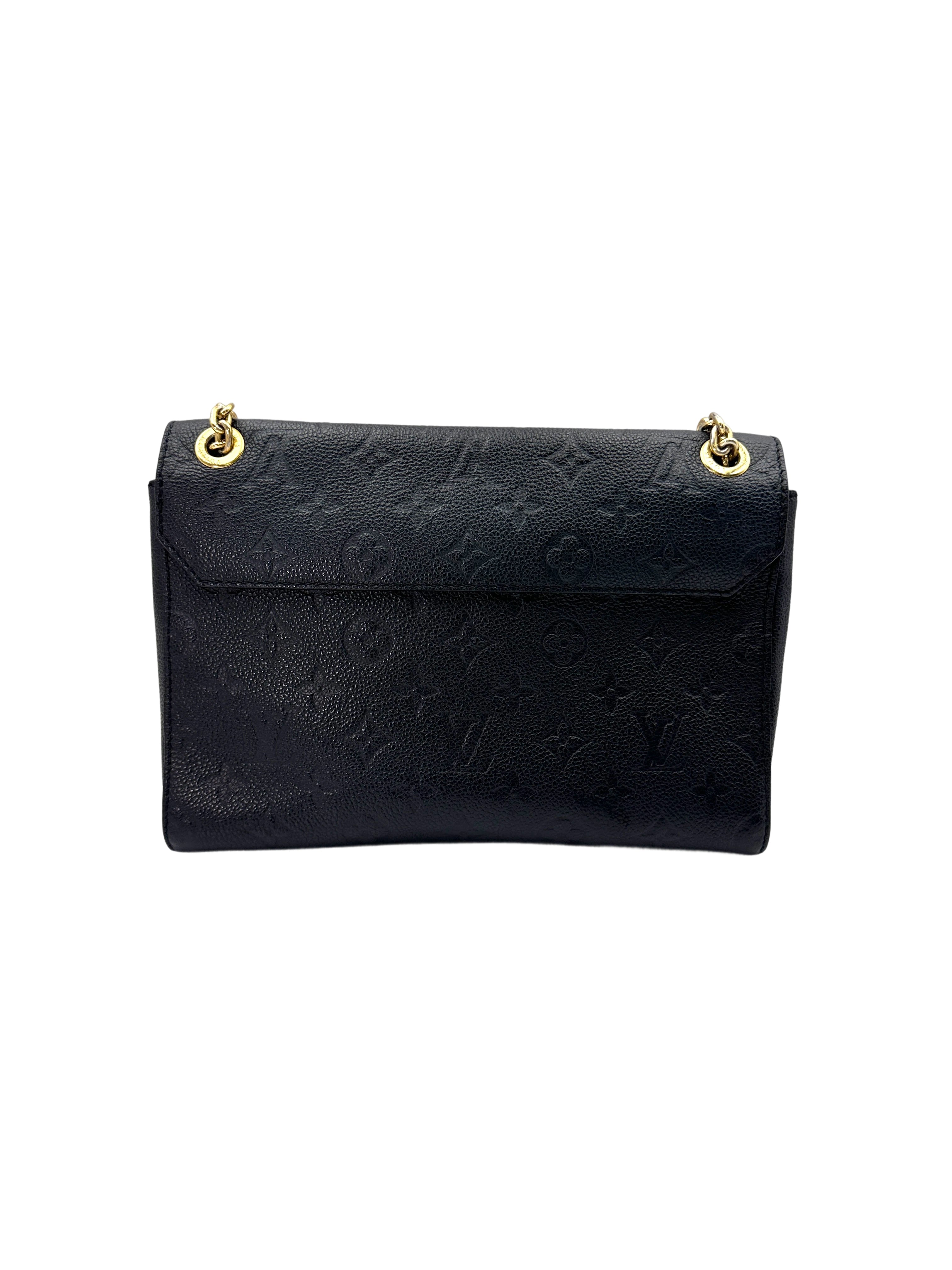 Louis Vuitton Vavin Black Monogram Empreinte Leather Shoulder Bag LV2422